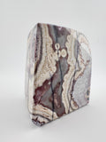 Red Mexico Lace Agate with Quartz Freeform