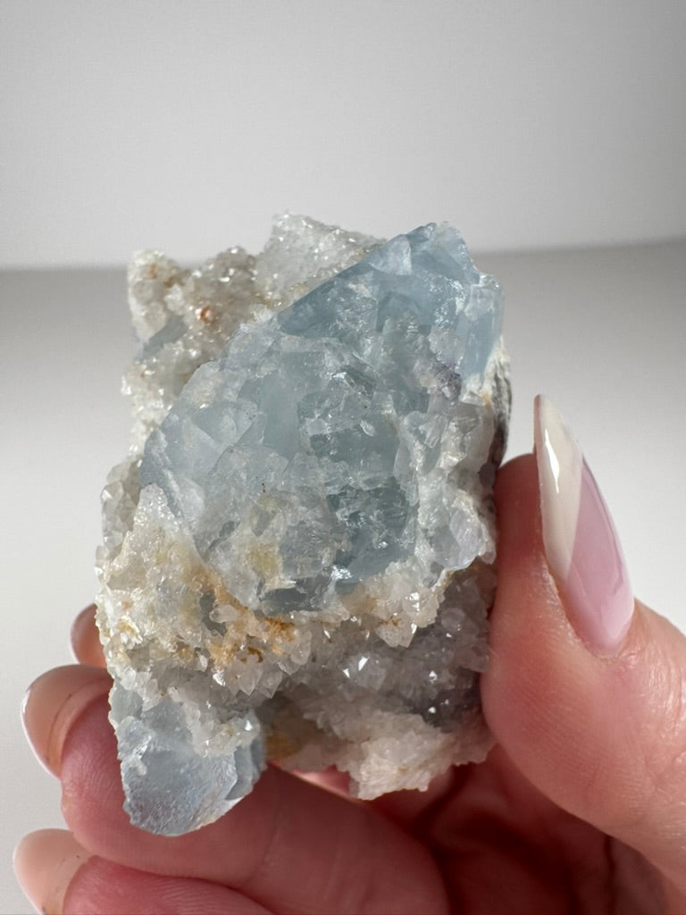 Blue Sugar Fluorite from Beijing