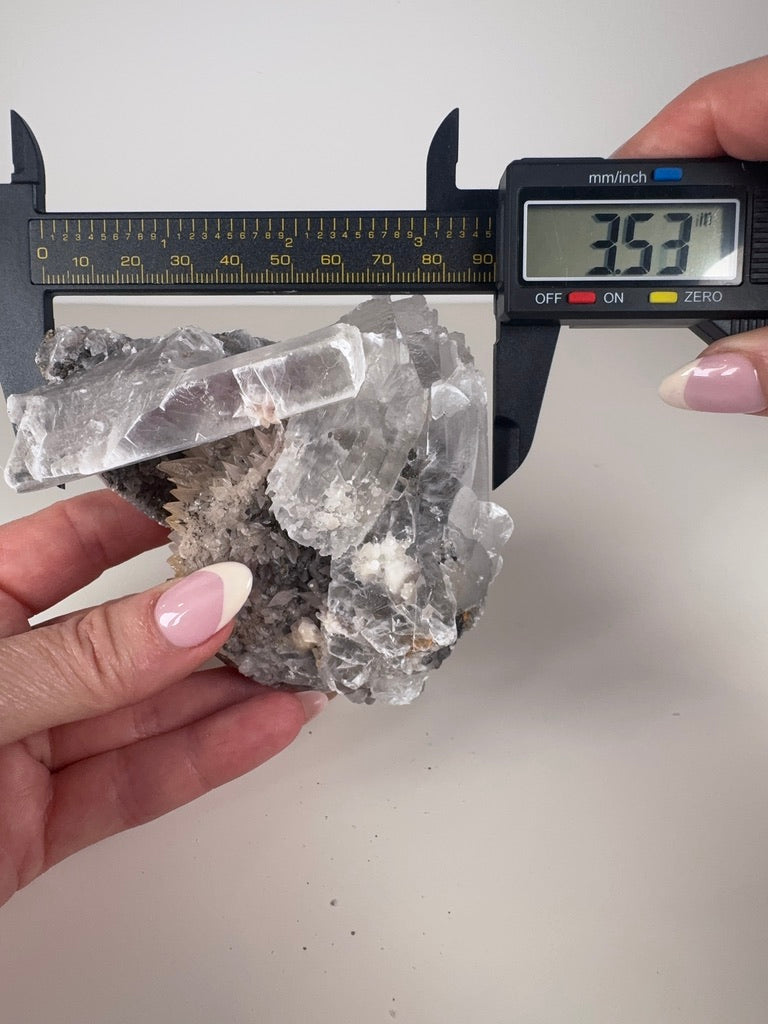 Selenite and Dog Tooth Calcite