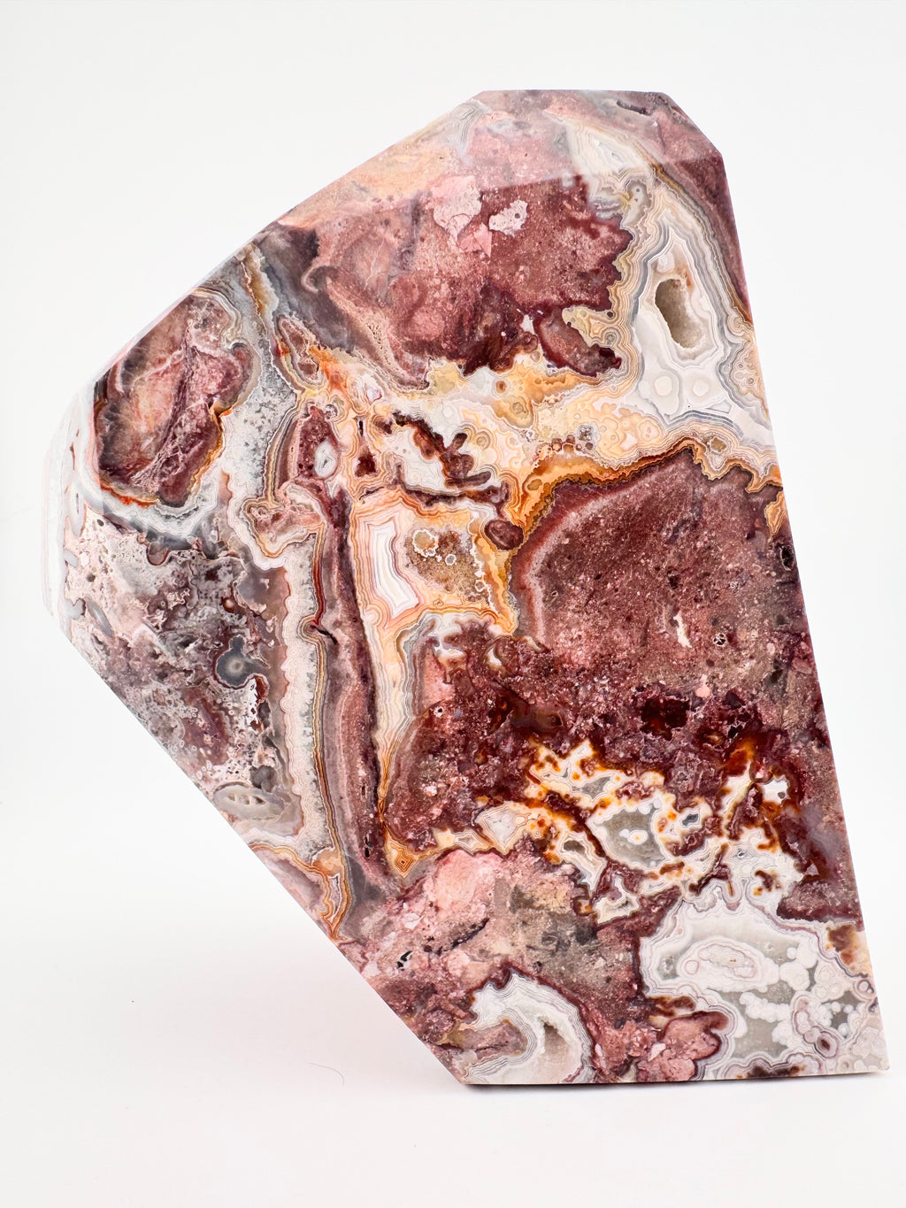 1.7kg Mexico Lace Agate Freeform with Natural Druzy