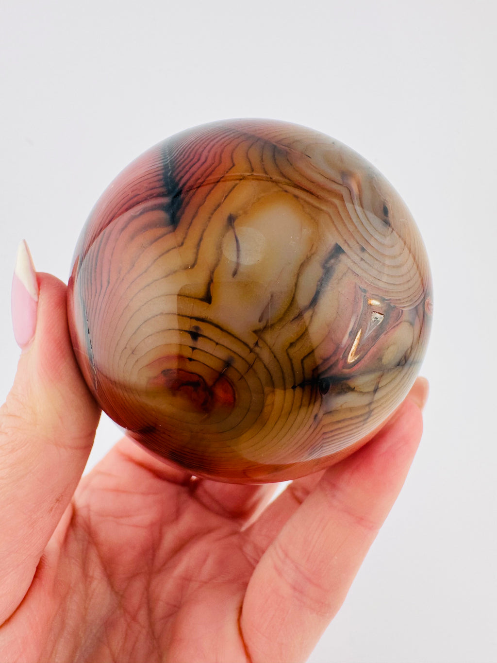 Sardonyx Druzy Sphere