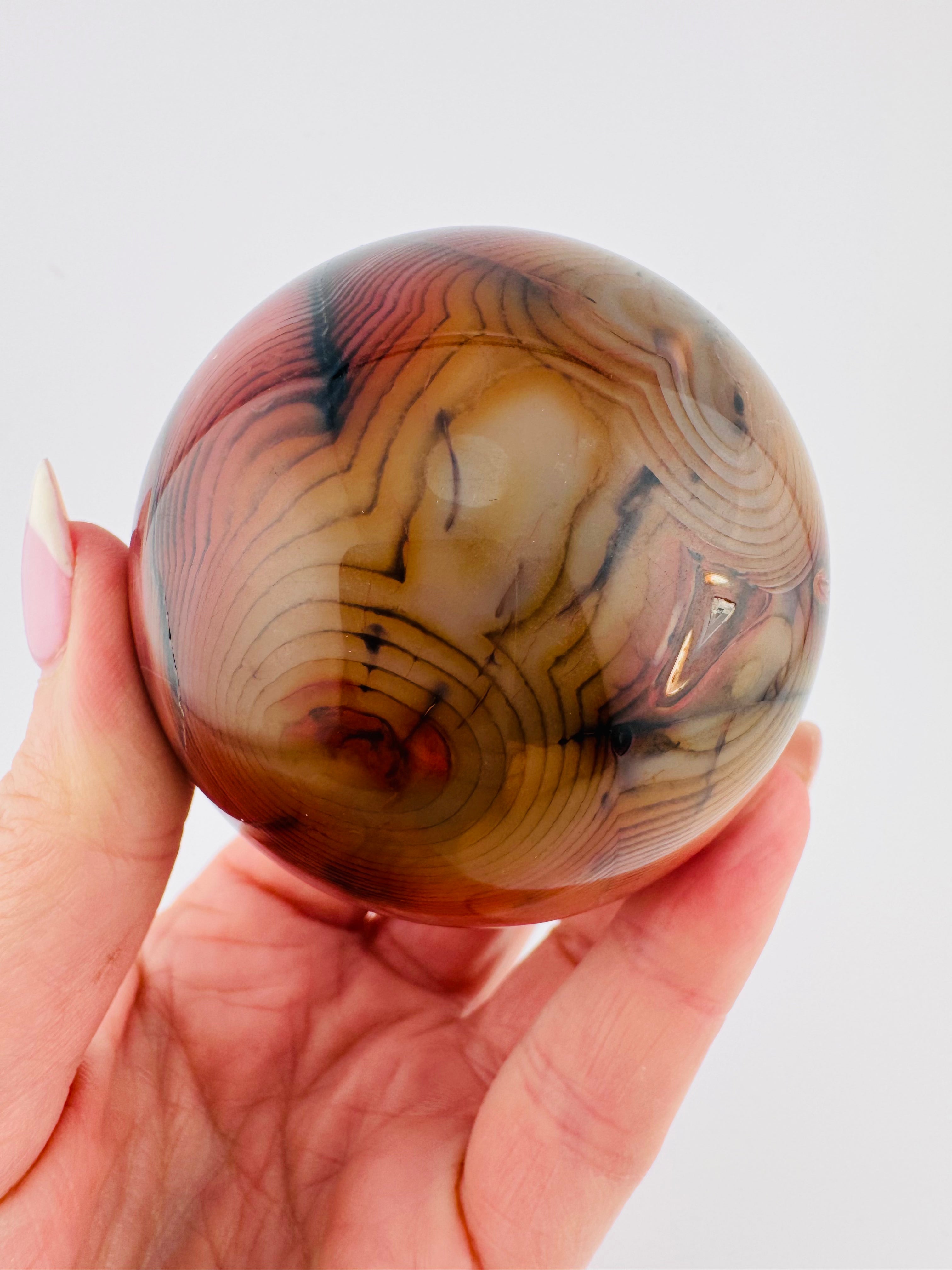 Sardonyx Druzy Sphere