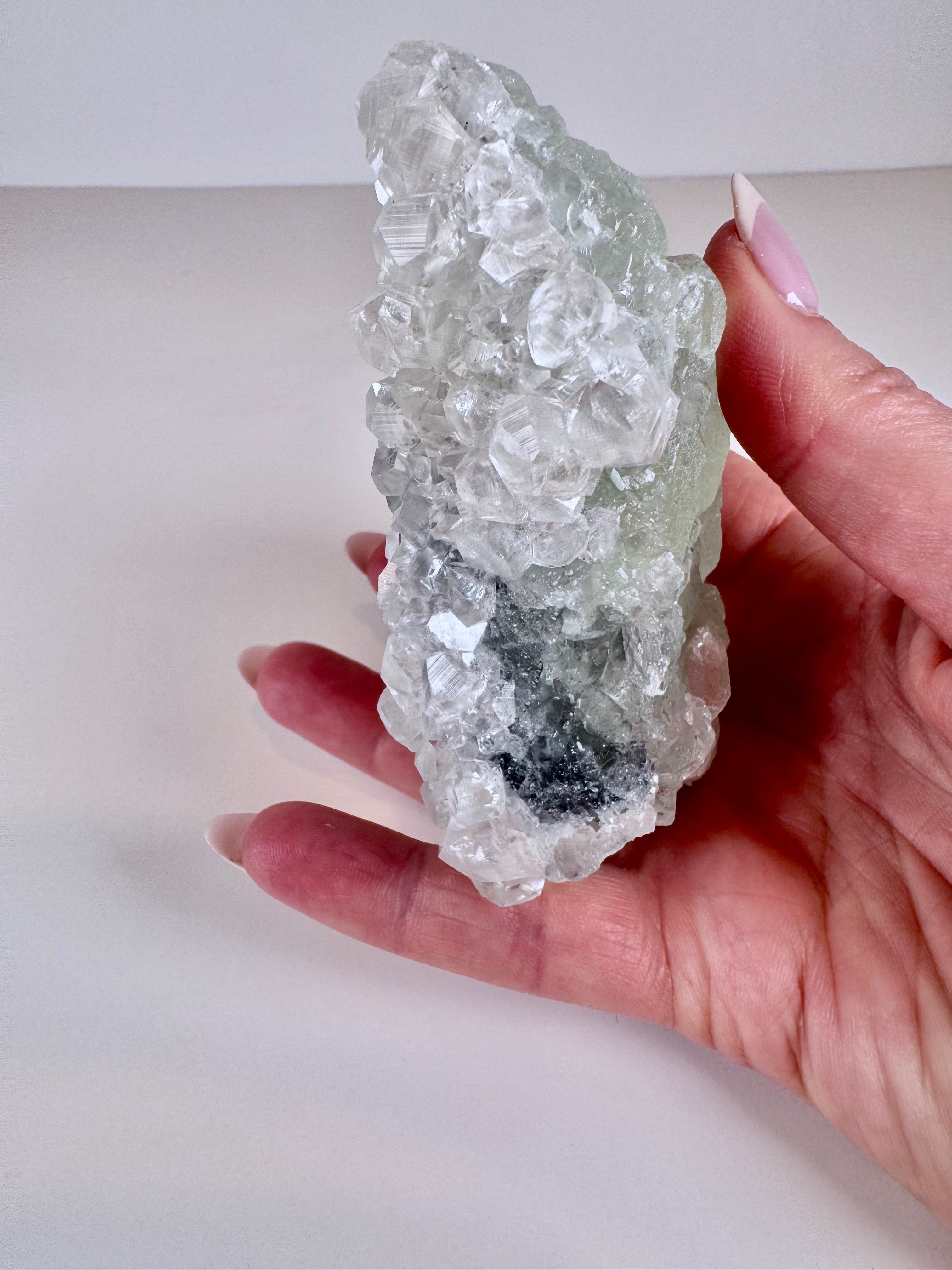 Green Fluorite and Benz Calcite from Fujian