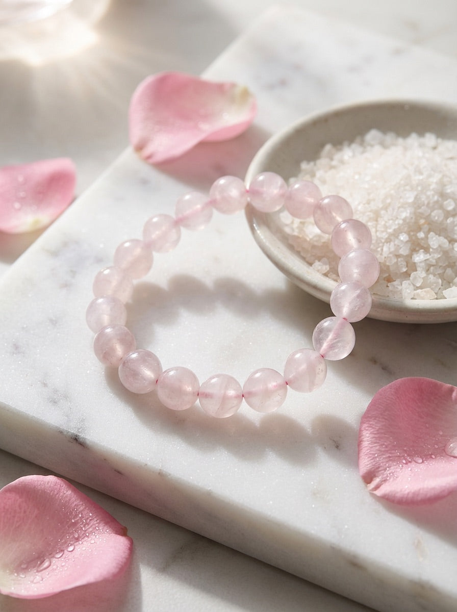 Pink Calcite Bracelet (UV Reactive)