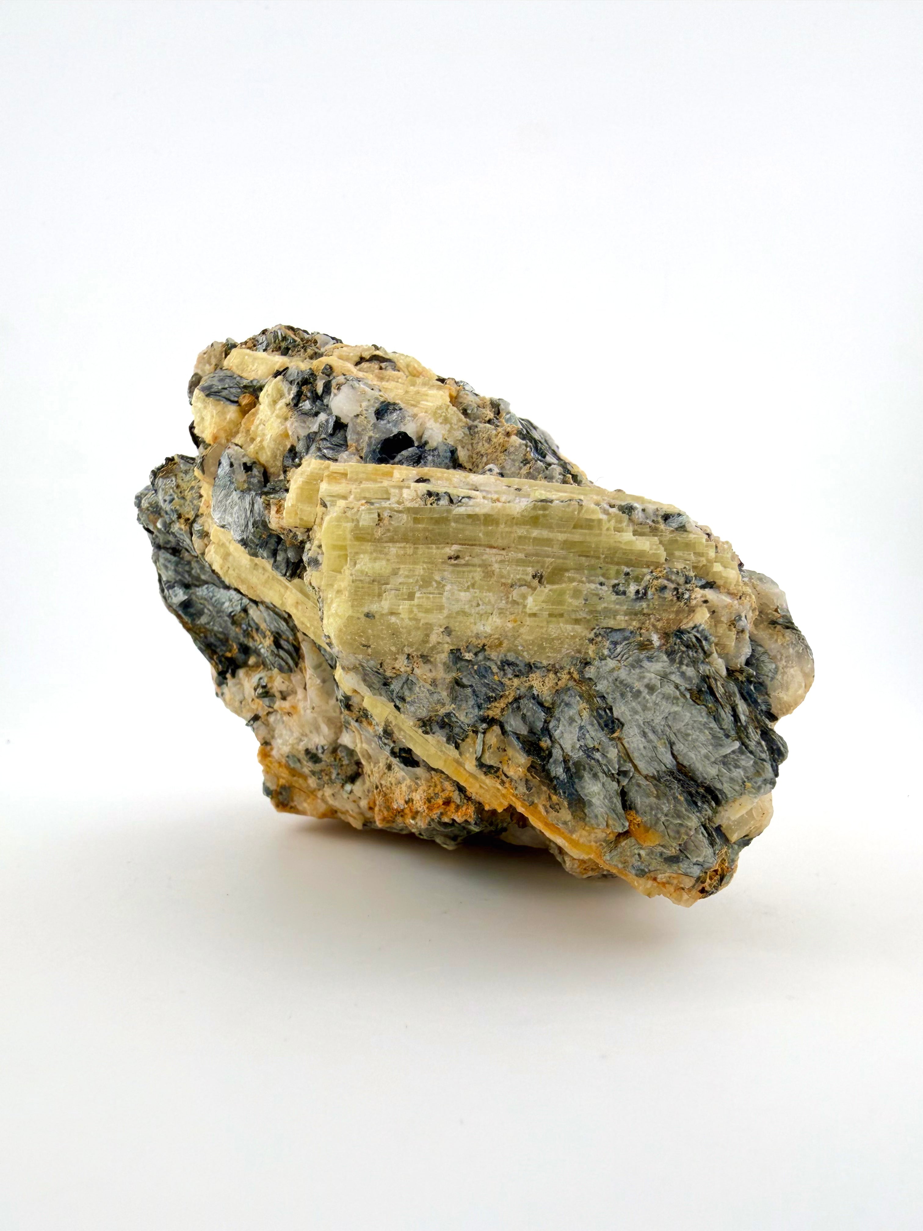 Yellow Tourmaline, Quartz and Mica