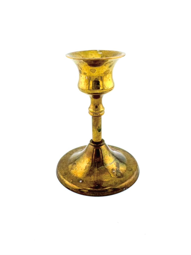 Vintage Victorian Brass Candlestick Holders