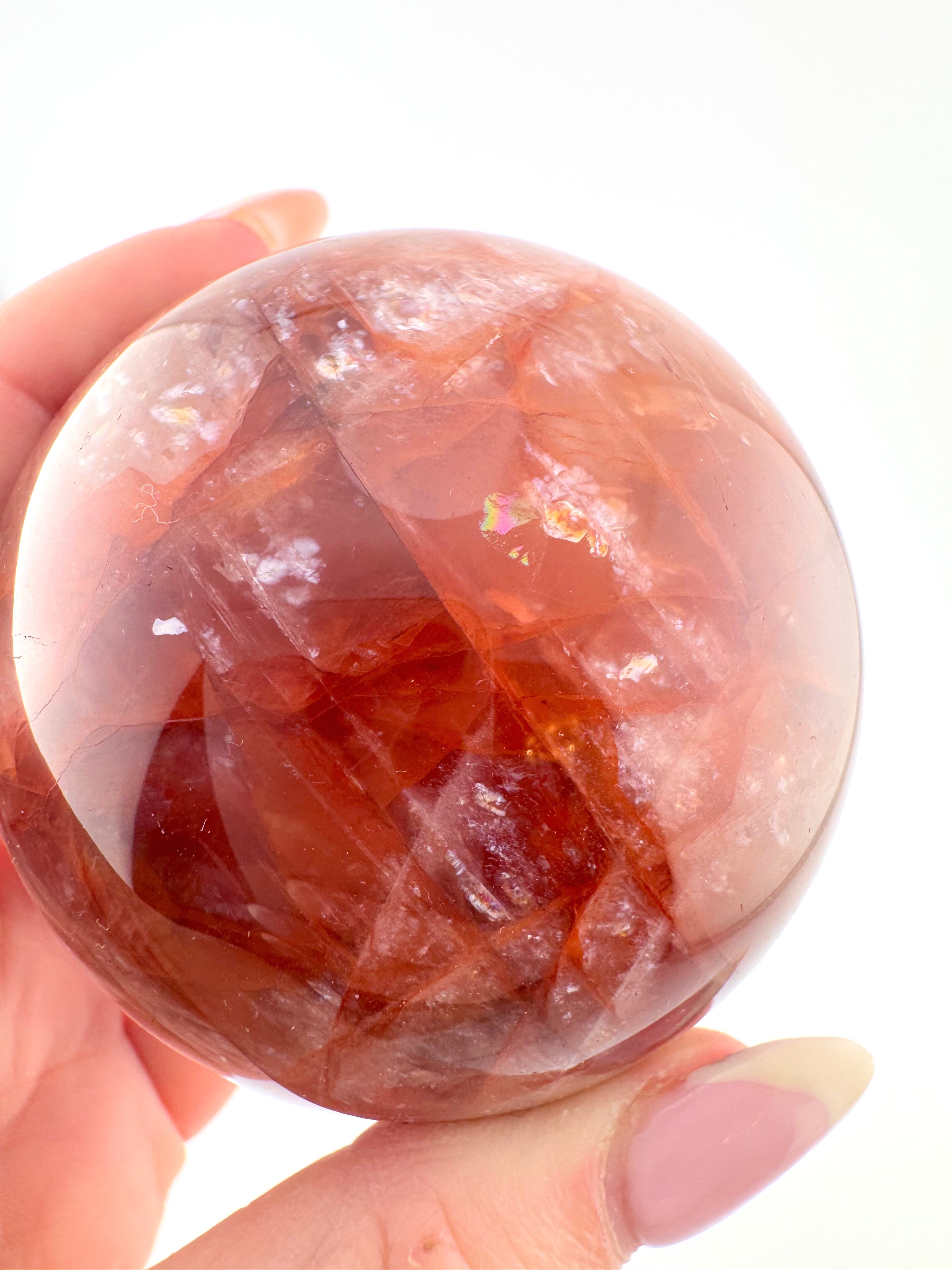 Fire Quartz Sphere