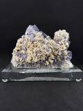 "QR Code" Fluorite with Petal Calcite, Guizhou, China