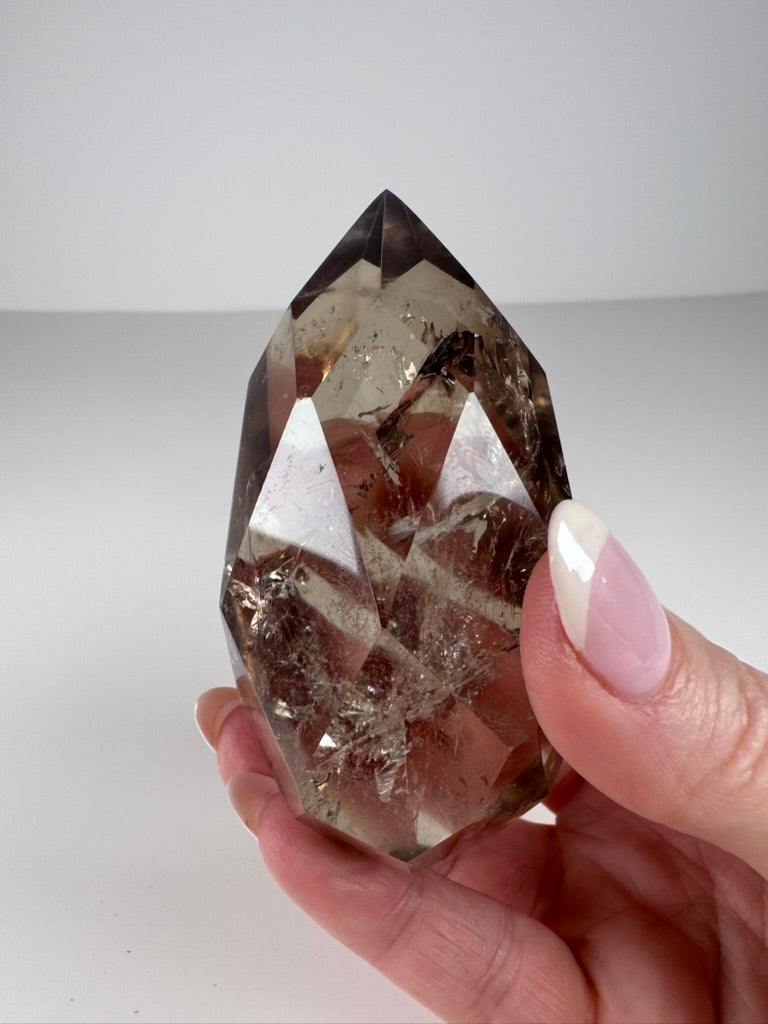 Faceted Smoky Quartz Freeform