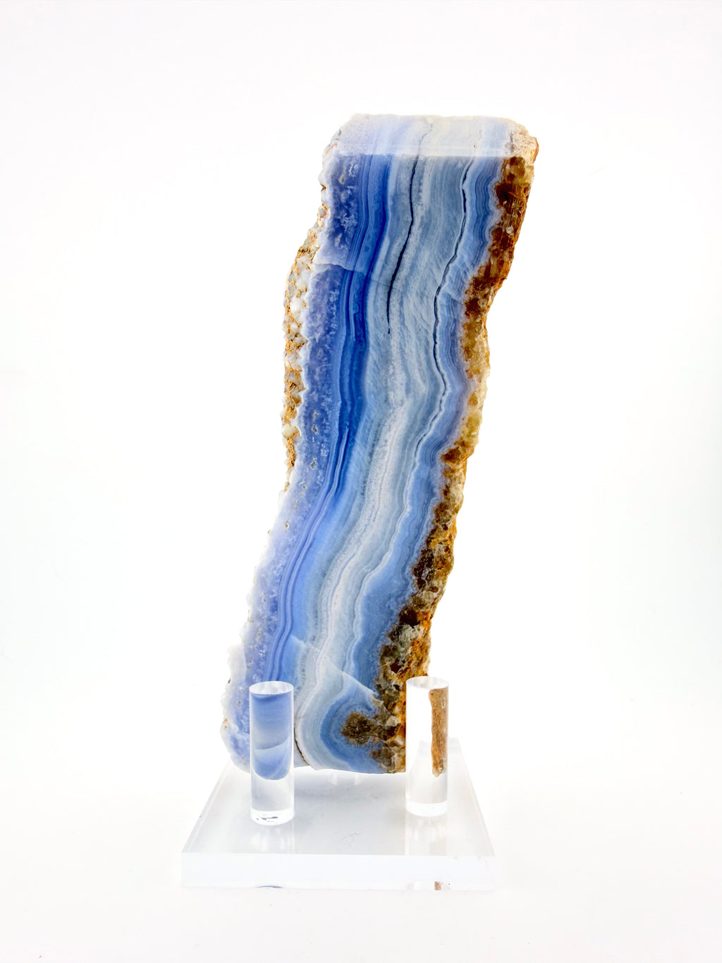 Blue Lace Agate Vertical Cut
