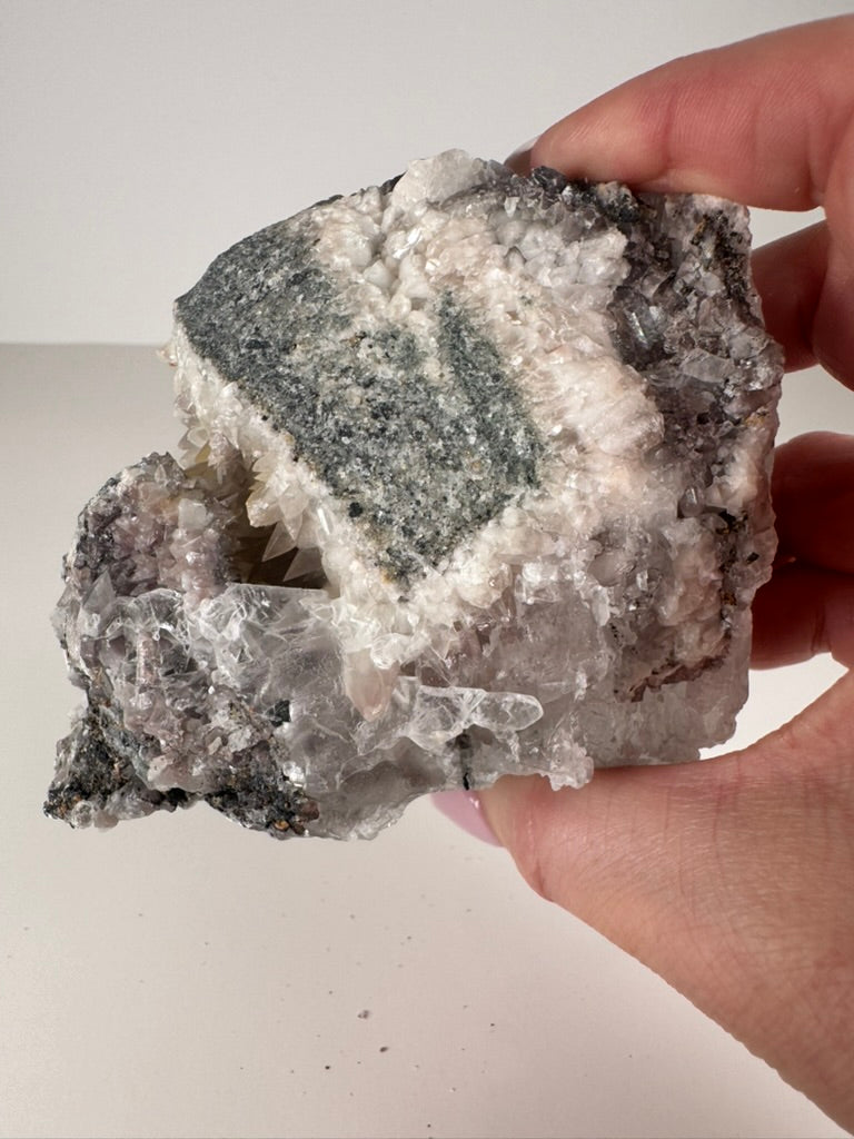 Selenite and Dog Tooth Calcite
