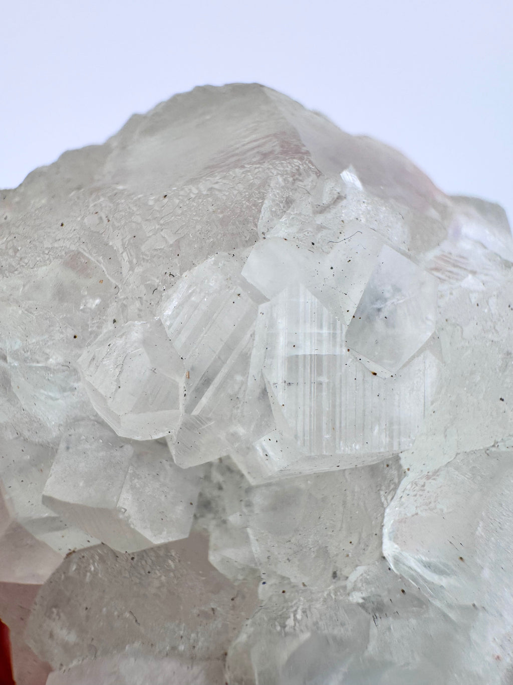 Green Fluorite with Benz Calcite from Fujian