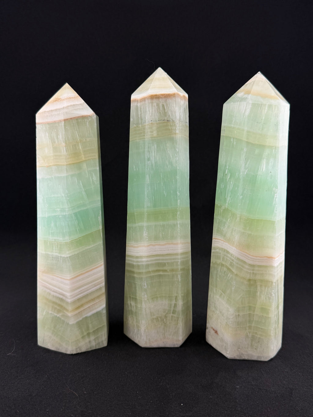 Pistachio Calcite Obelisk