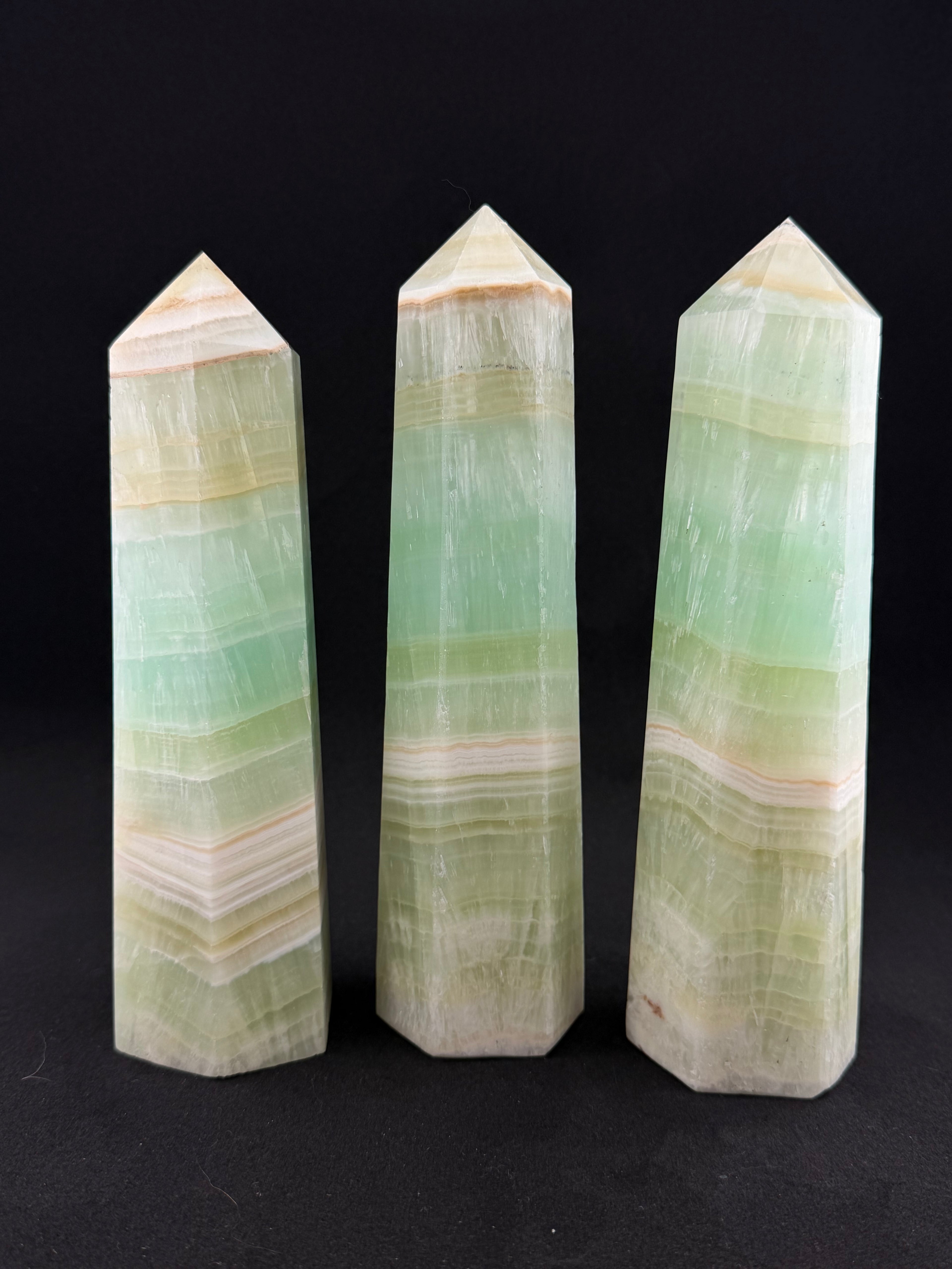 Pistachio Calcite Obelisk