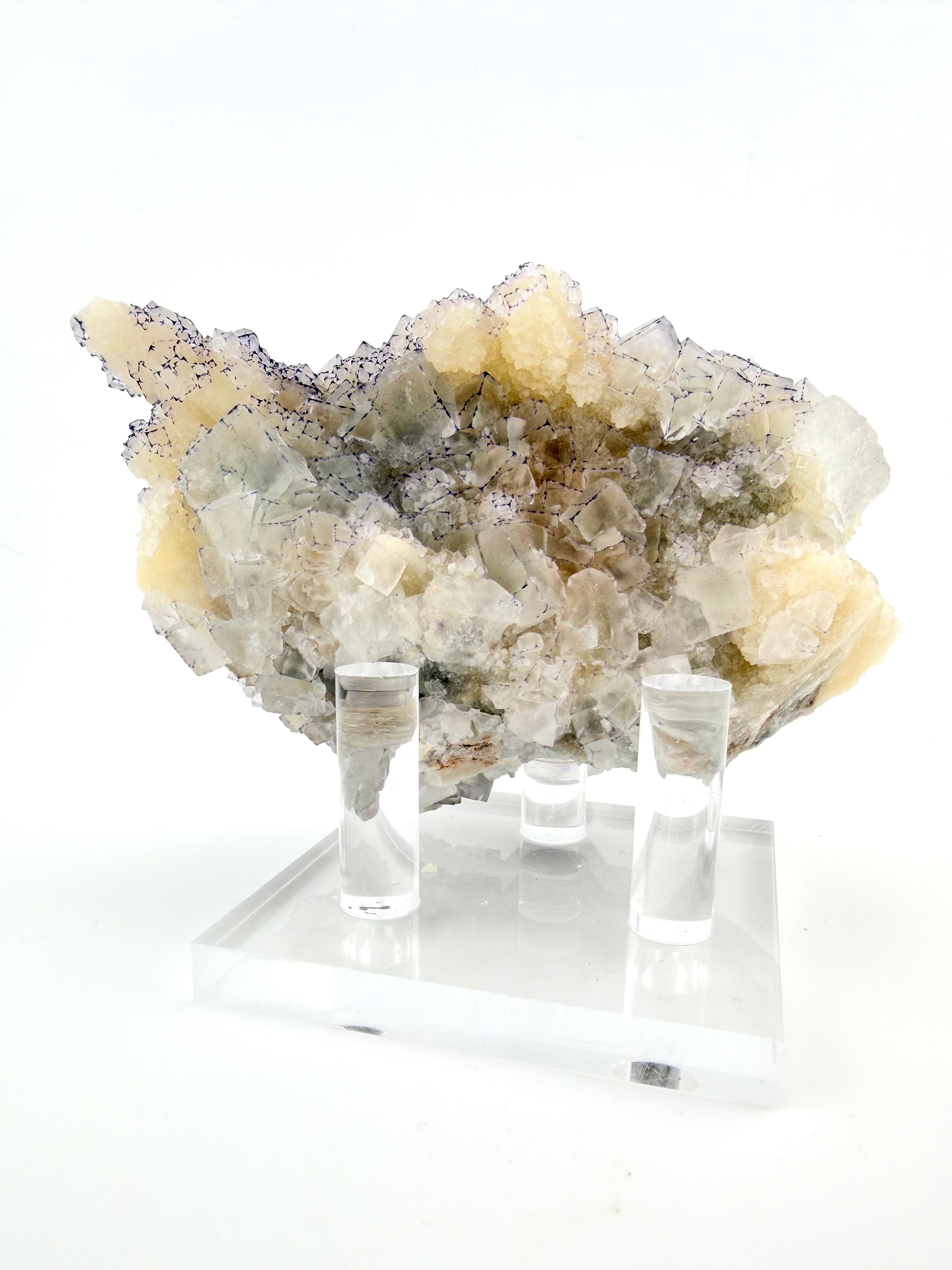 Purple Edge "QR Code" Fluorite