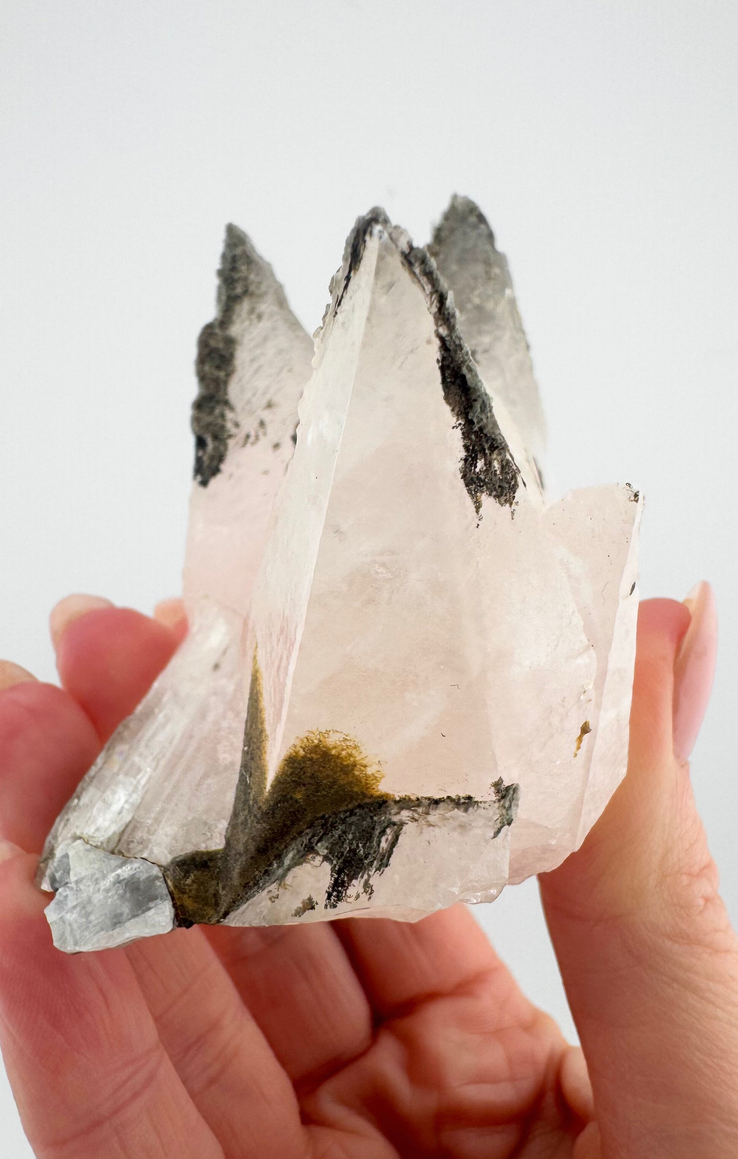 Pink Calcite with Chlorite