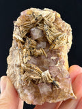 Fluorite and Barite with Goethite Pseudomorphs after Pyrite, North Yorkshire, England