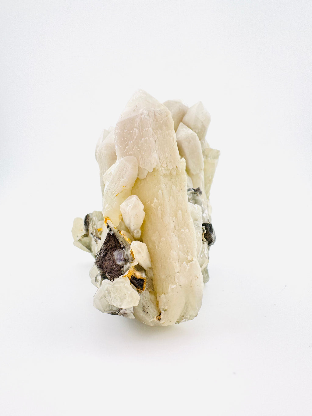 Candle Quartz with Arsenopyrite