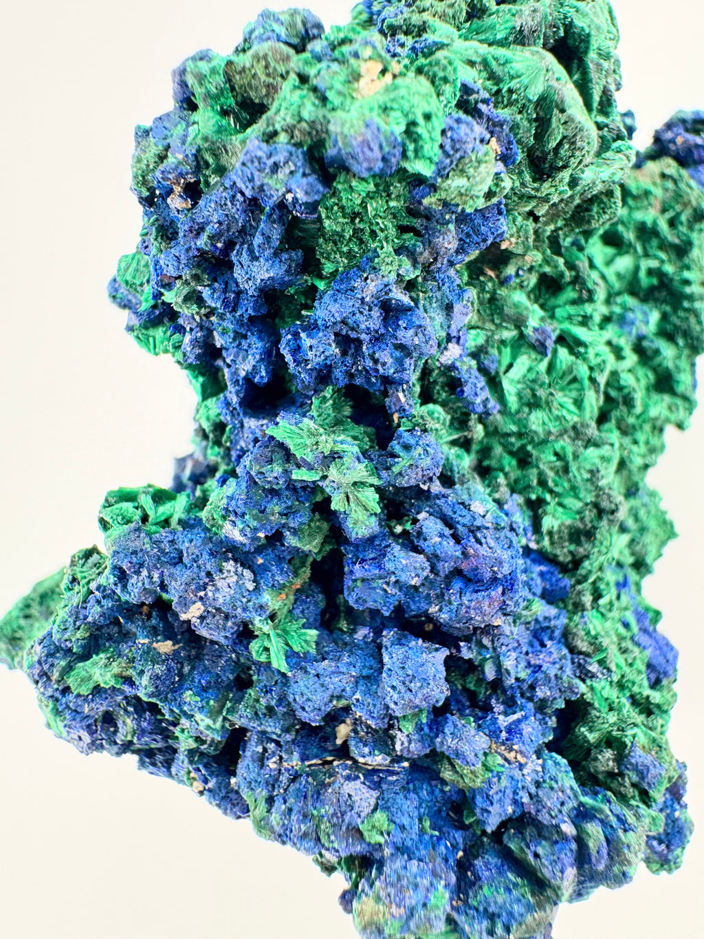Azurite with Malachite