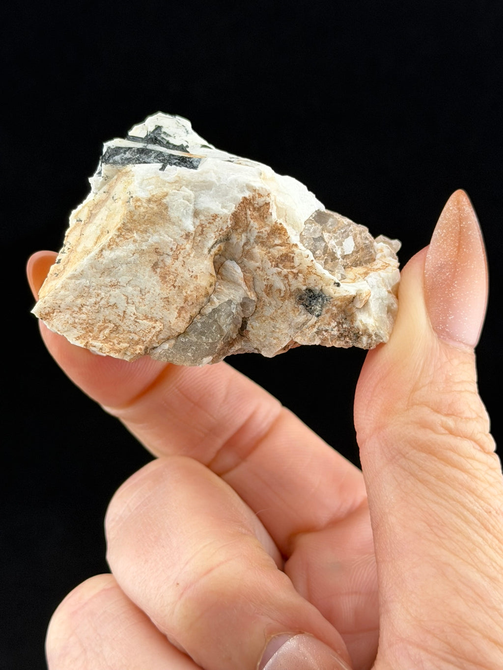 Black Tourmaline, Feldspar, Nova Scotia, Canada