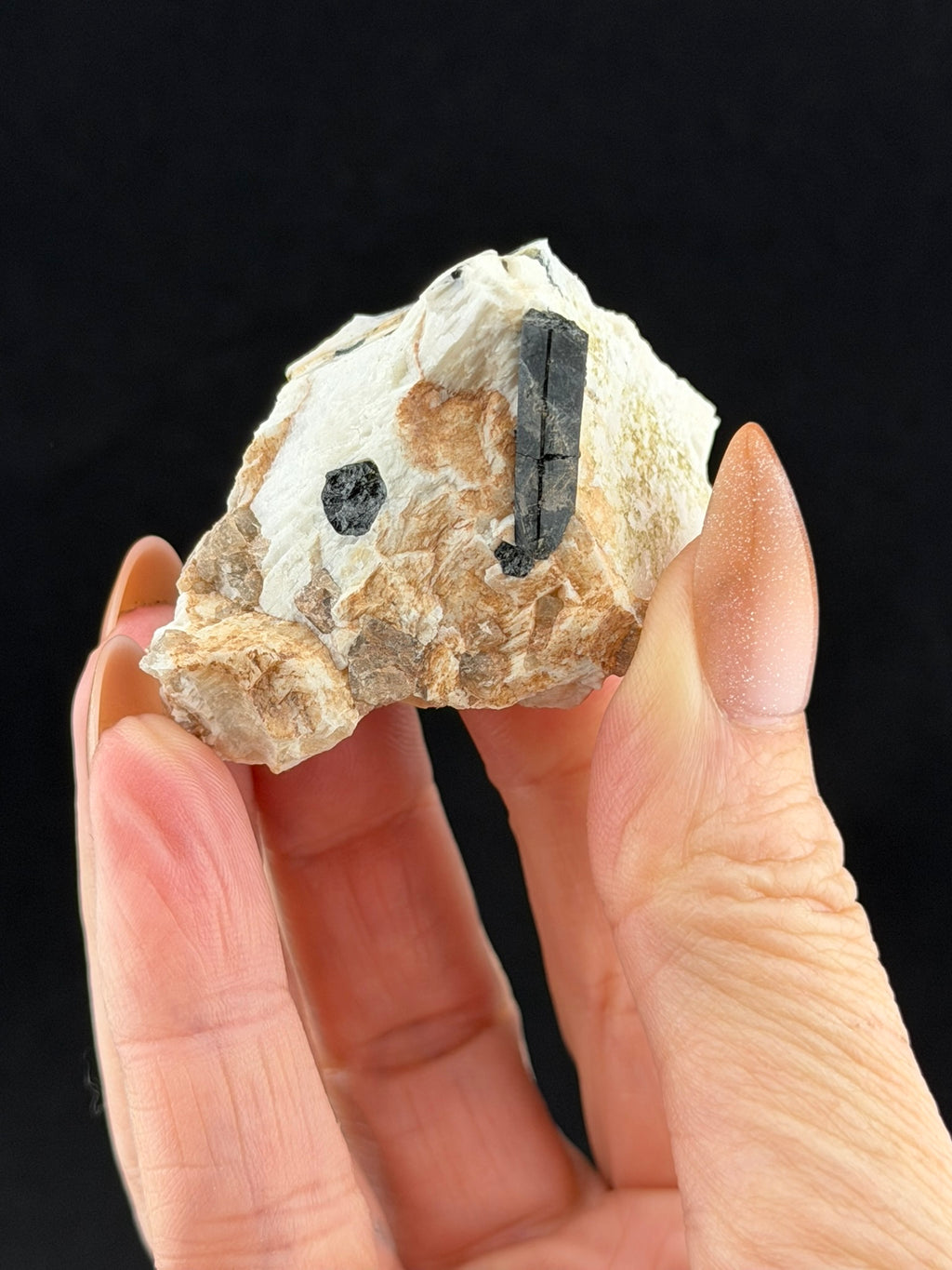Black Tourmaline, Feldspar, Nova Scotia, Canada