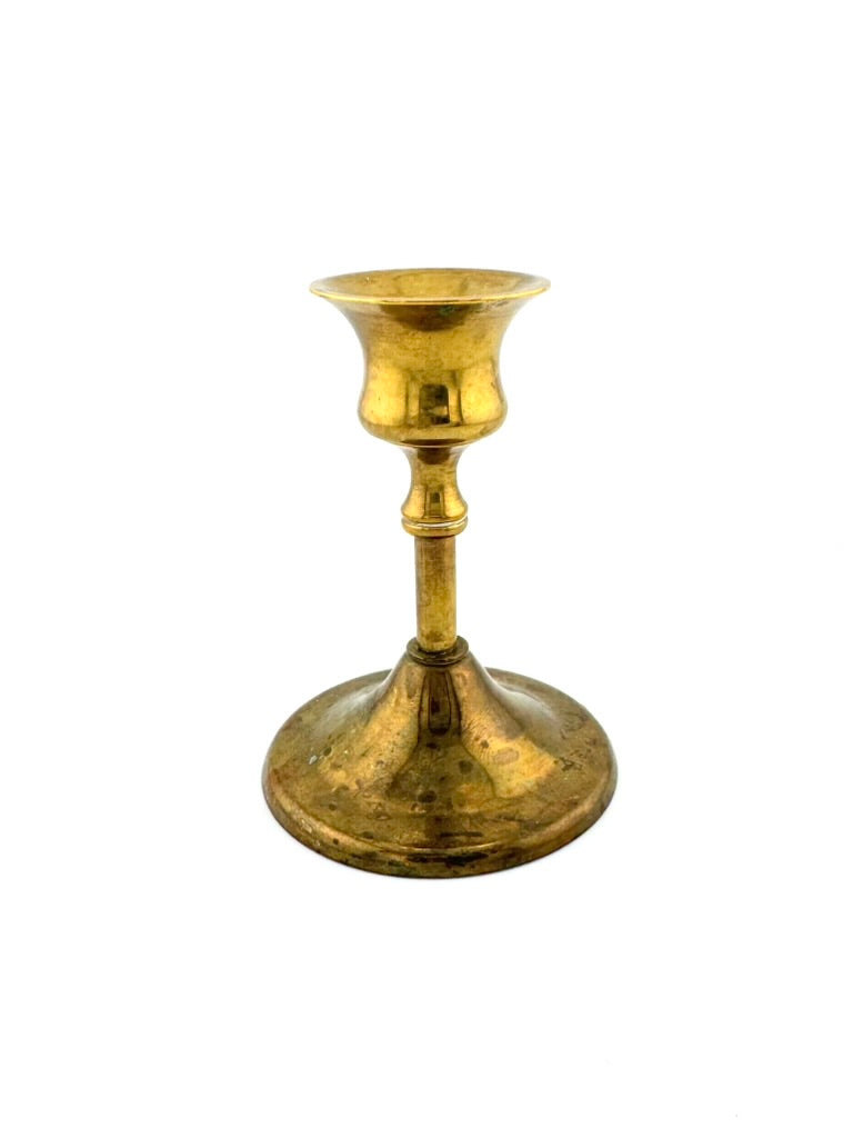 Vintage Victorian Brass Candlestick Holders