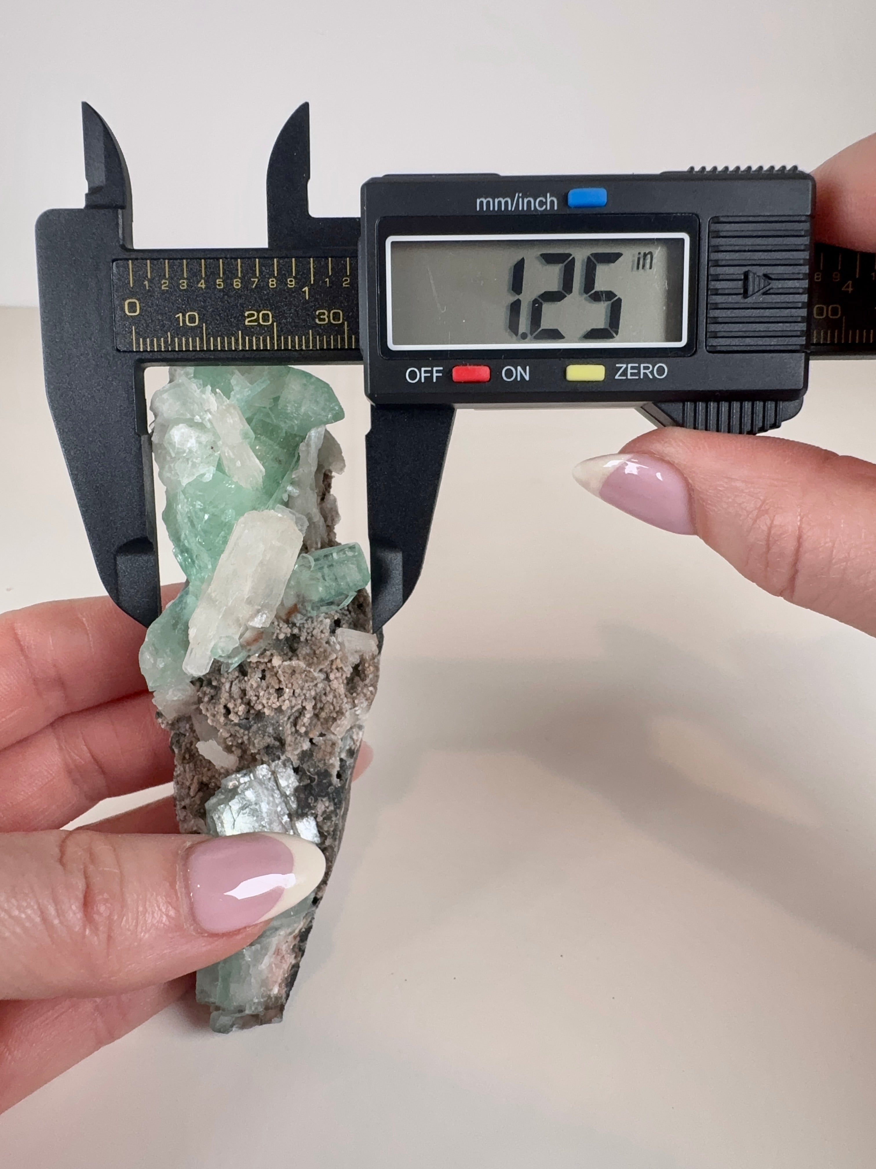 Deep Green Apophyllite, Stilbite and Chalcedony