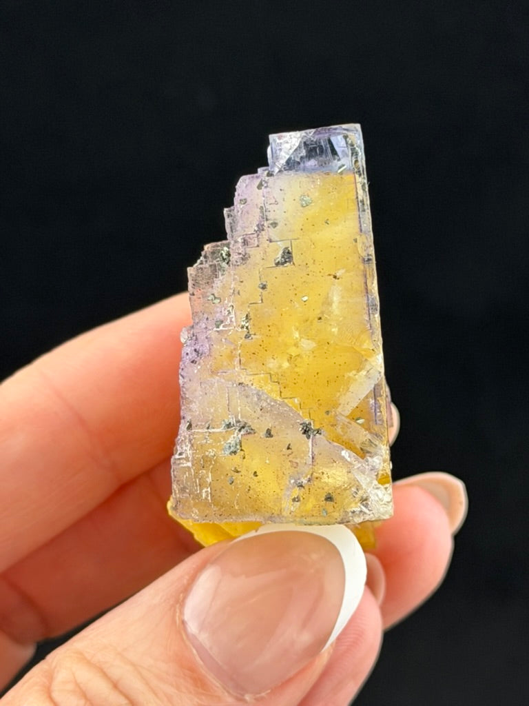 Fluorite with Chalcopyrite and Calcite, Illinois