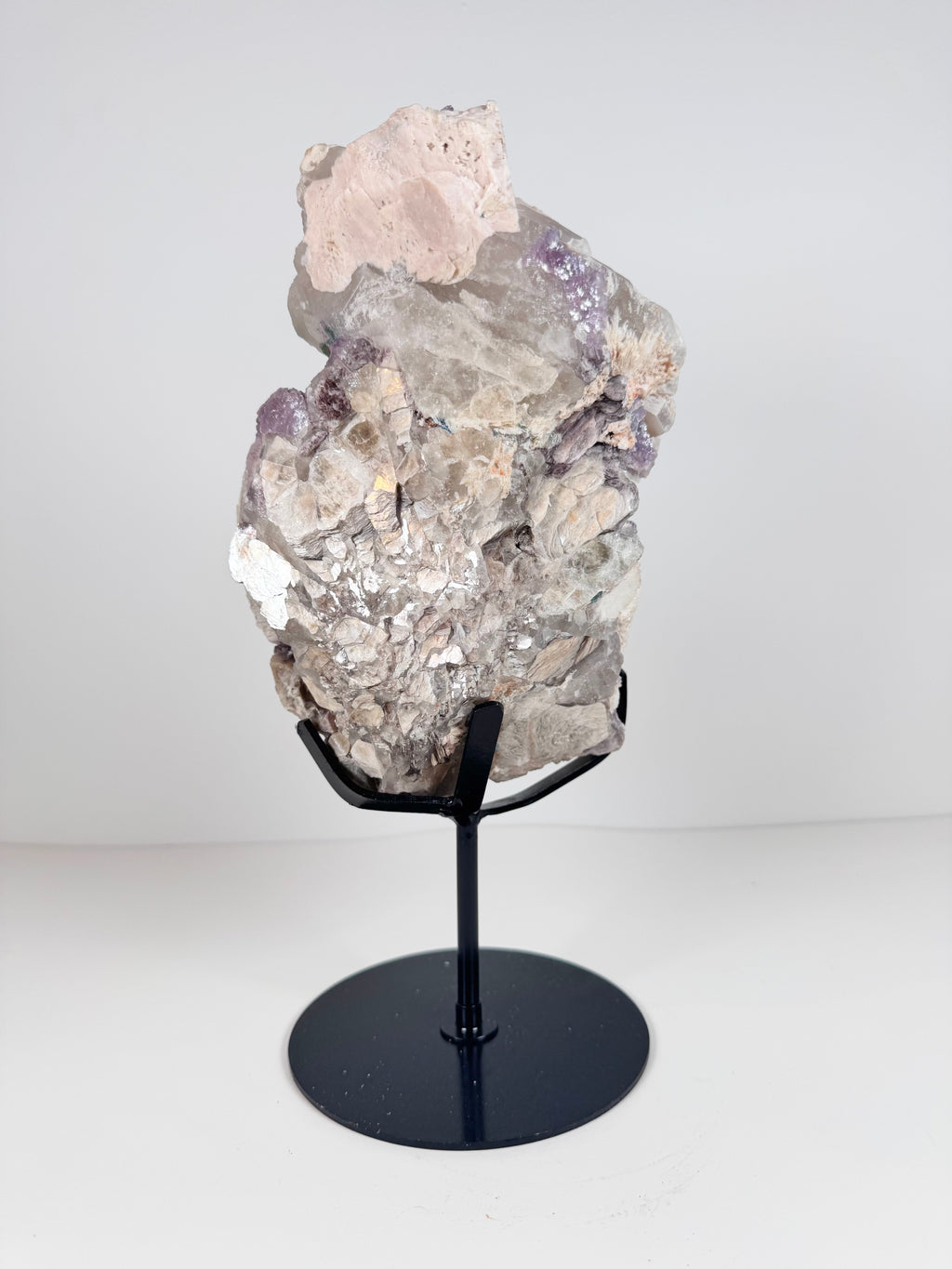 Watermelon Tourmaline in Lepidolite & Quartz Matrix