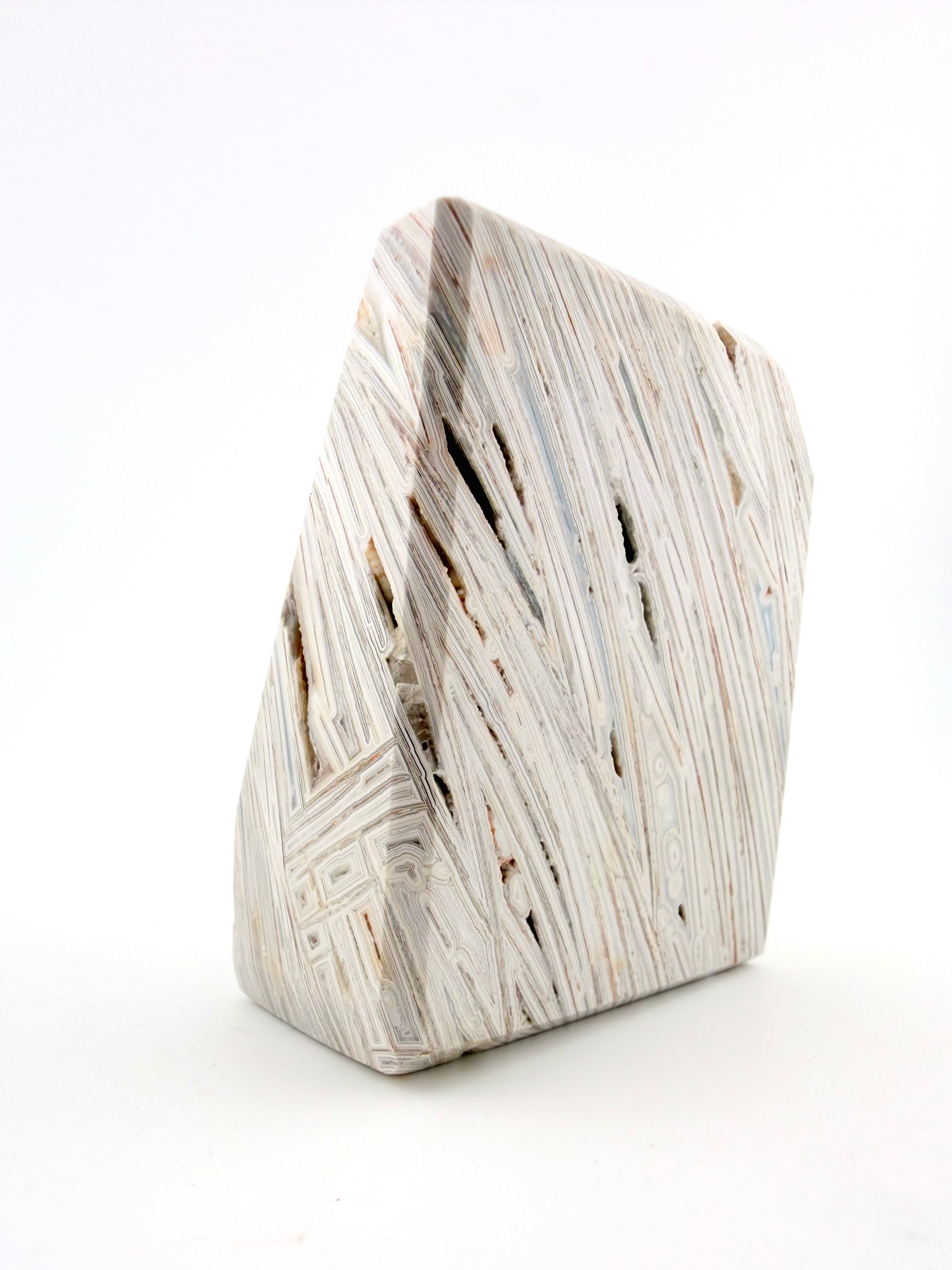 White Mexico Lace Agate Free Form