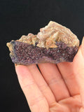 Pink Barite on Fluorite, Ontario, Canada