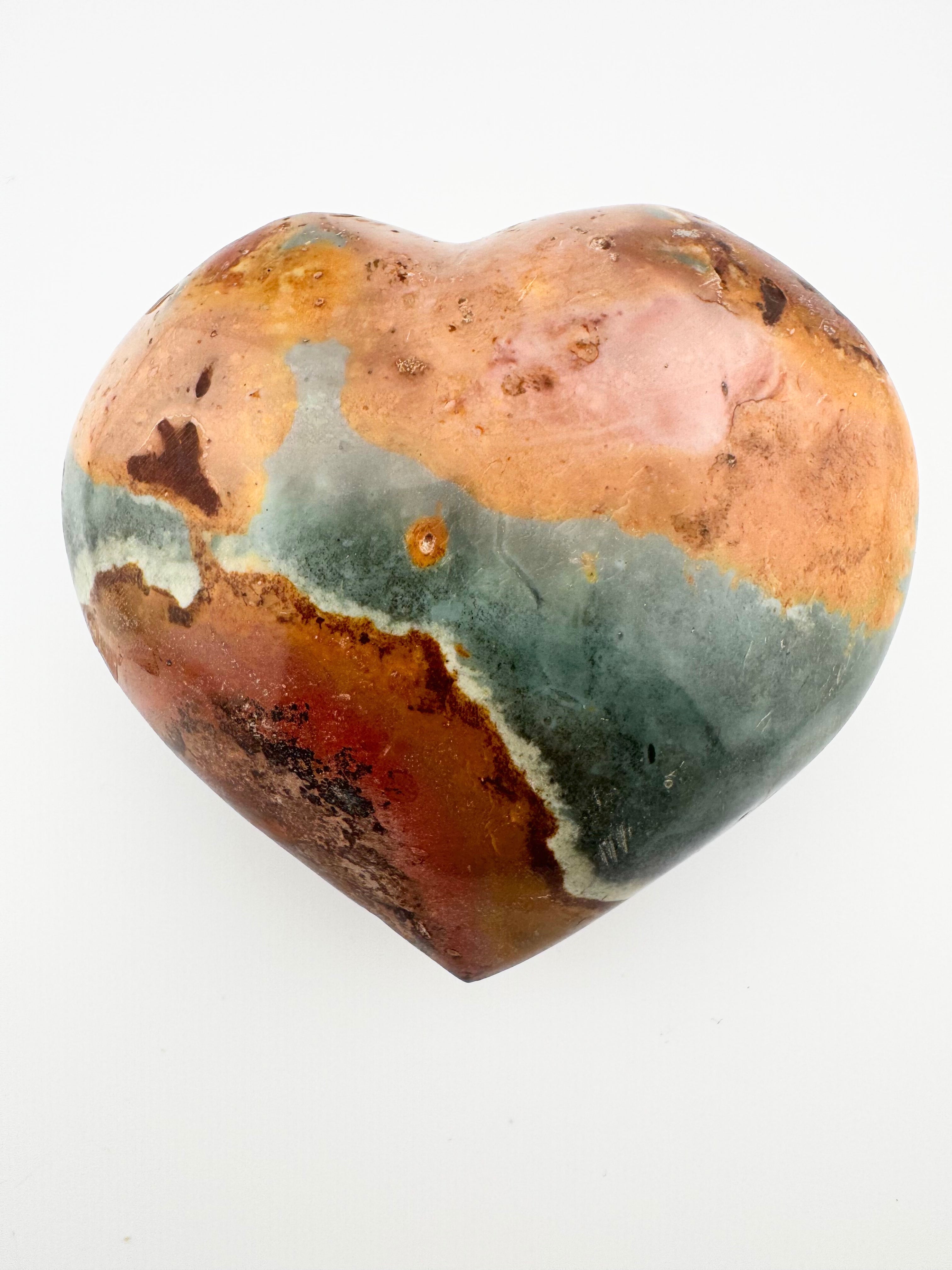 Polychrome Jasper Heart