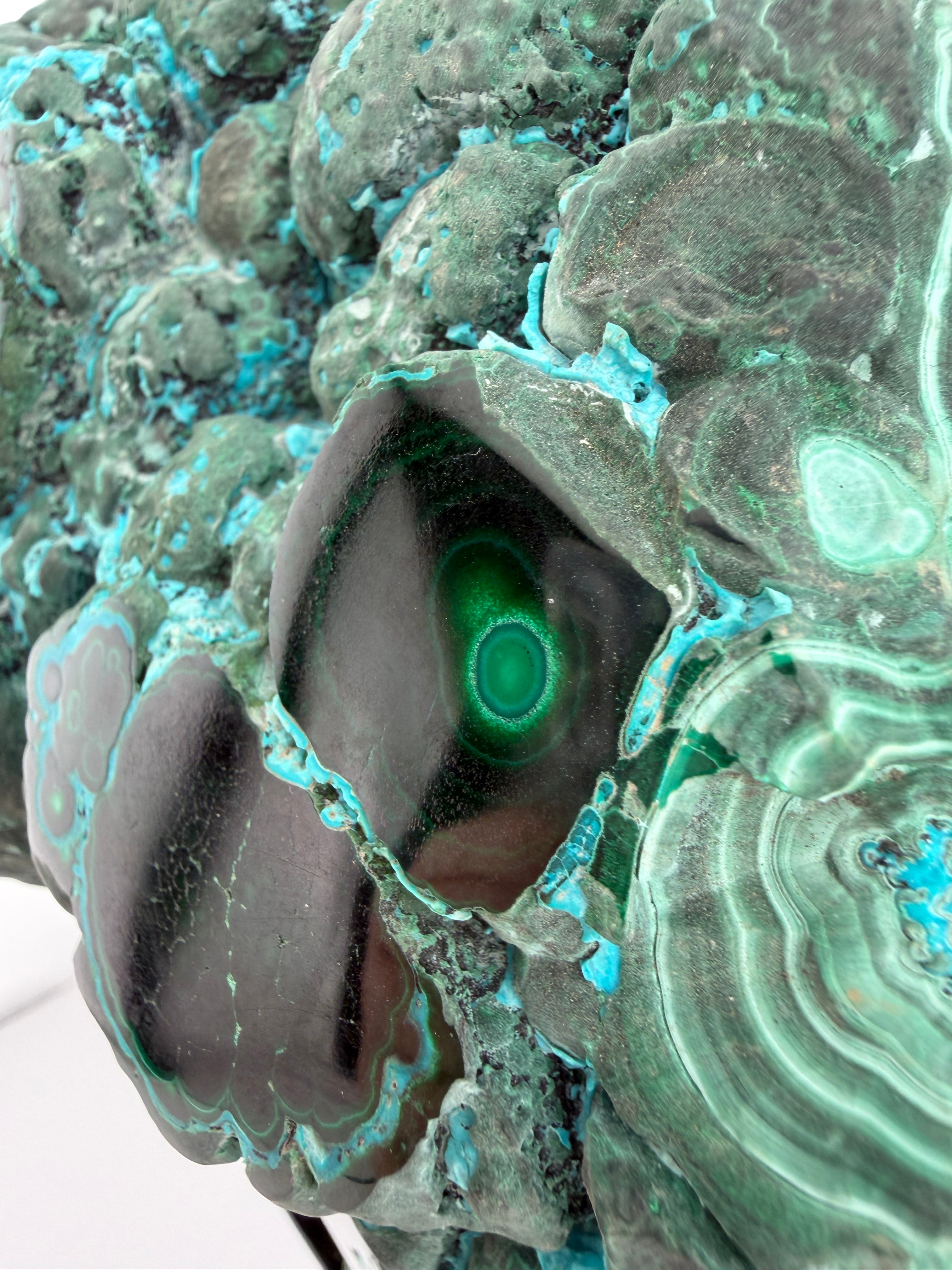 Botryoidal Chrysocolla with Malachite