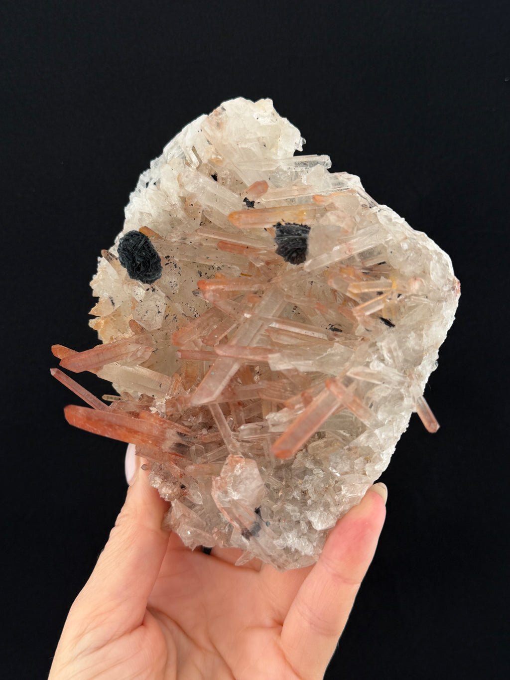 Hematite Quartz with Specularite Roses - Huanggang Mine, Inner Mongolia