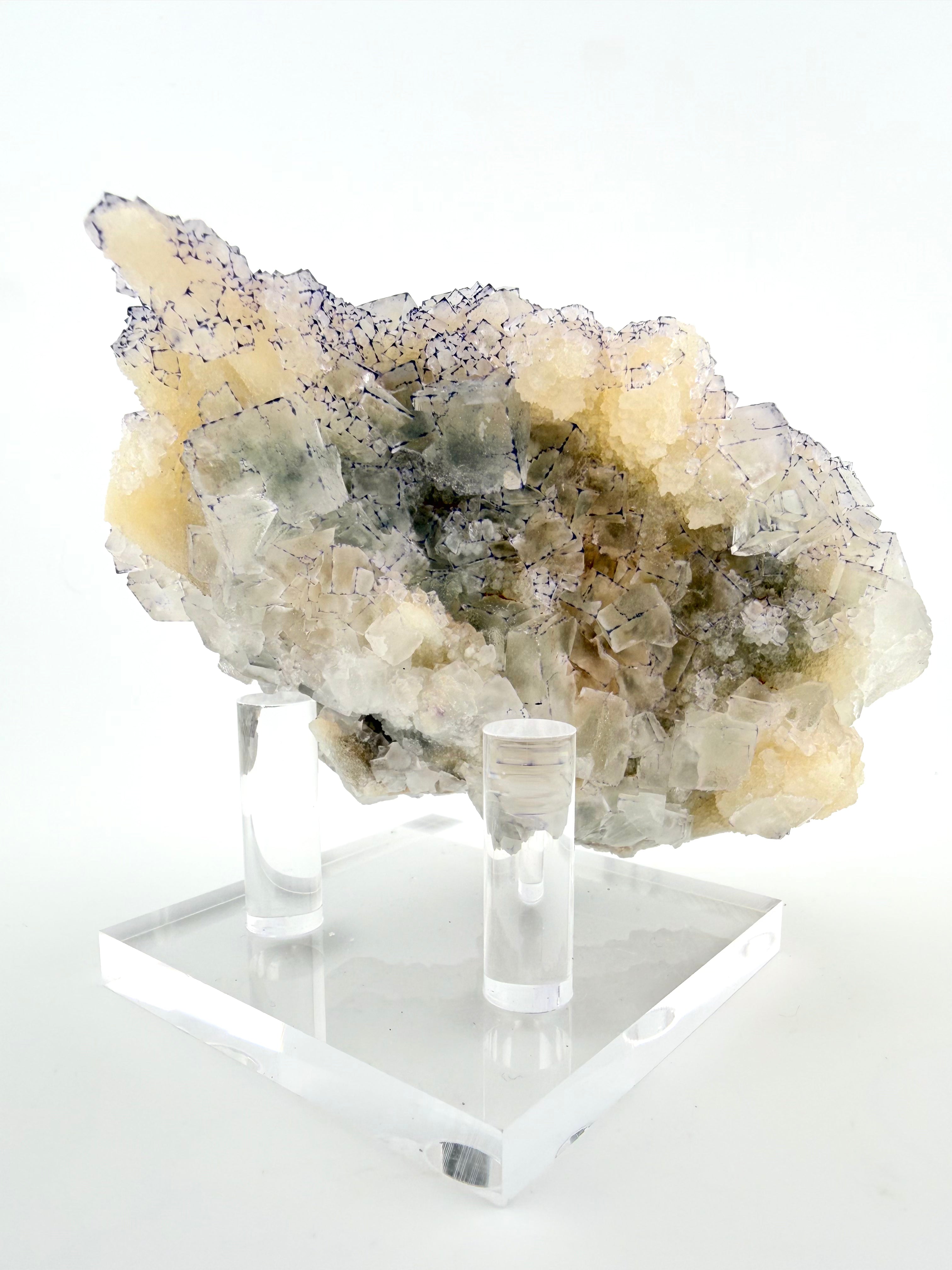 Purple Edge "QR Code" Fluorite