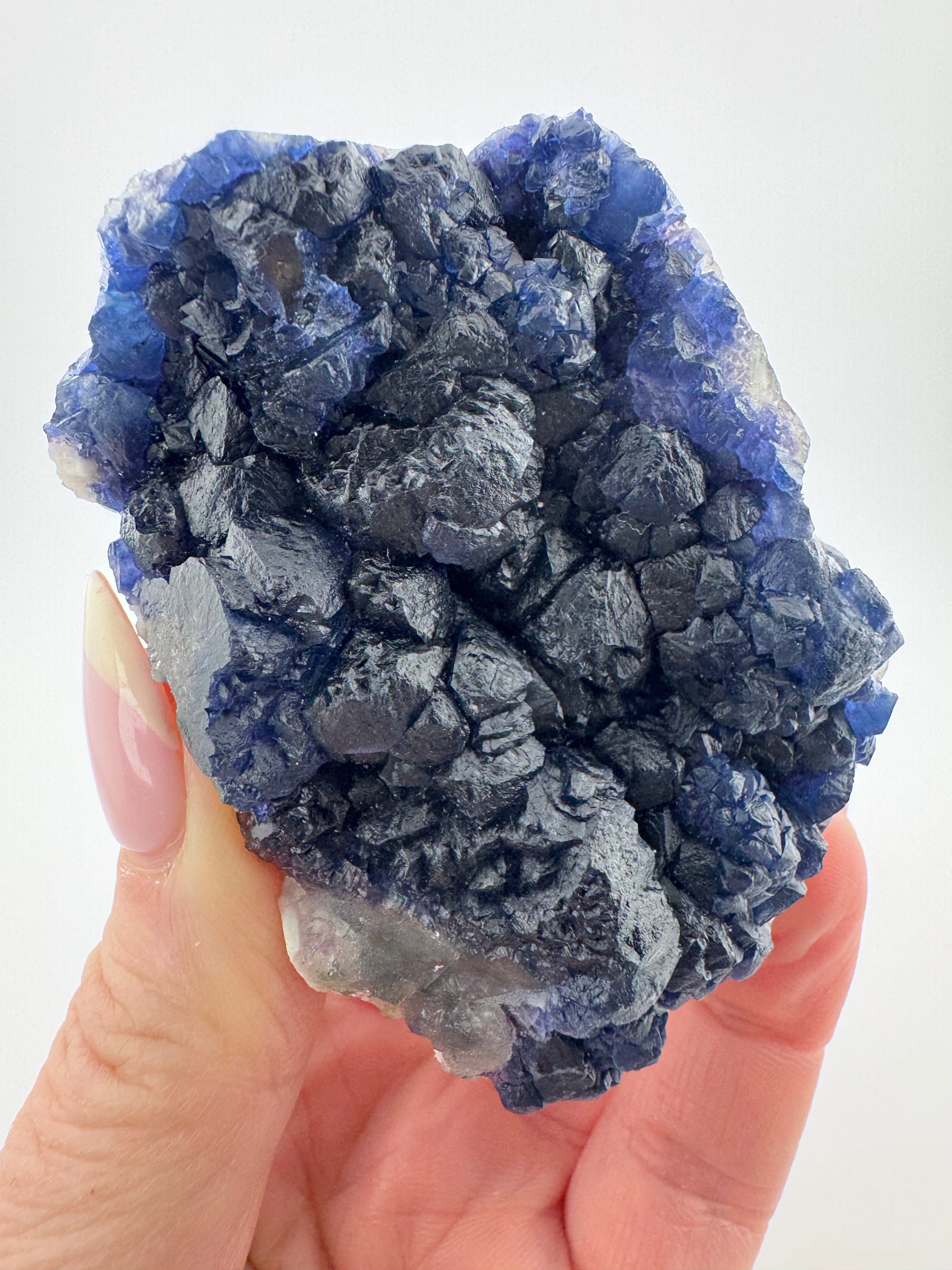 Blueberry (Botryoidal) Fluorite, Huanggangliang Mine, Inner Mongolia