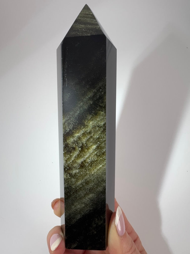 Golden Black Obsidian Tower