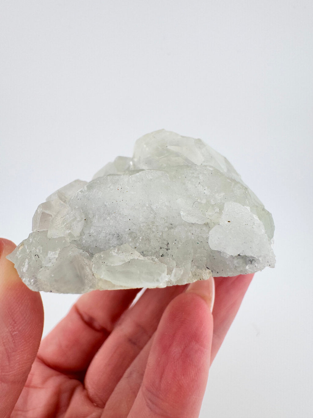 Green Fluorite with Benz Calcite from Fujian