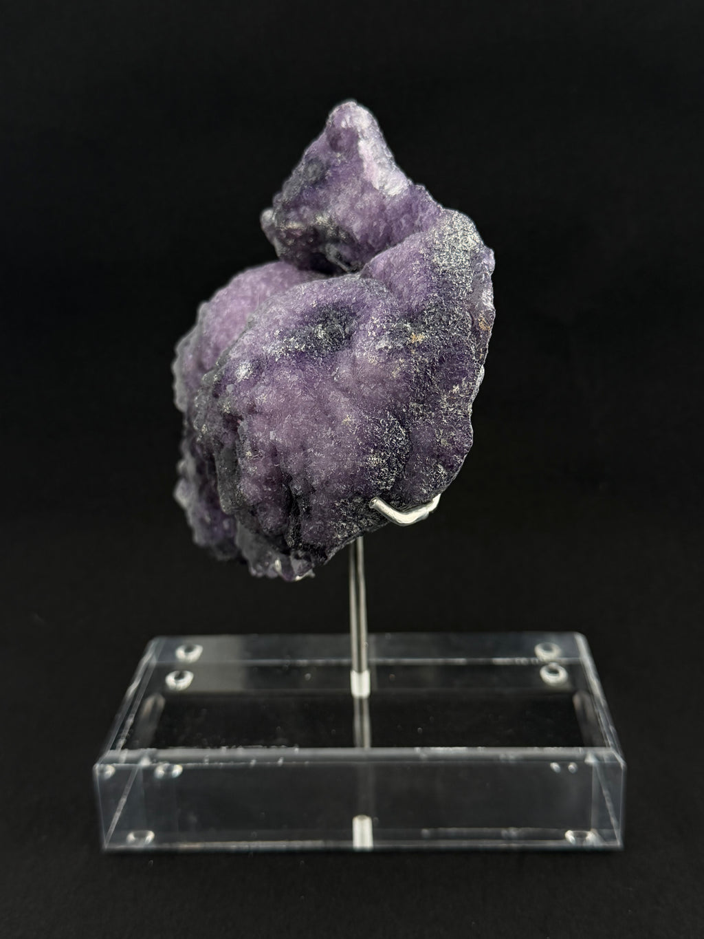Purple Fluorite Specimen on Custom Stand – Henan, China
