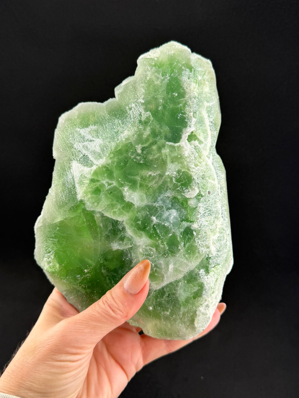 Green Sugar Fluorite with Pyrite, Fujian, China