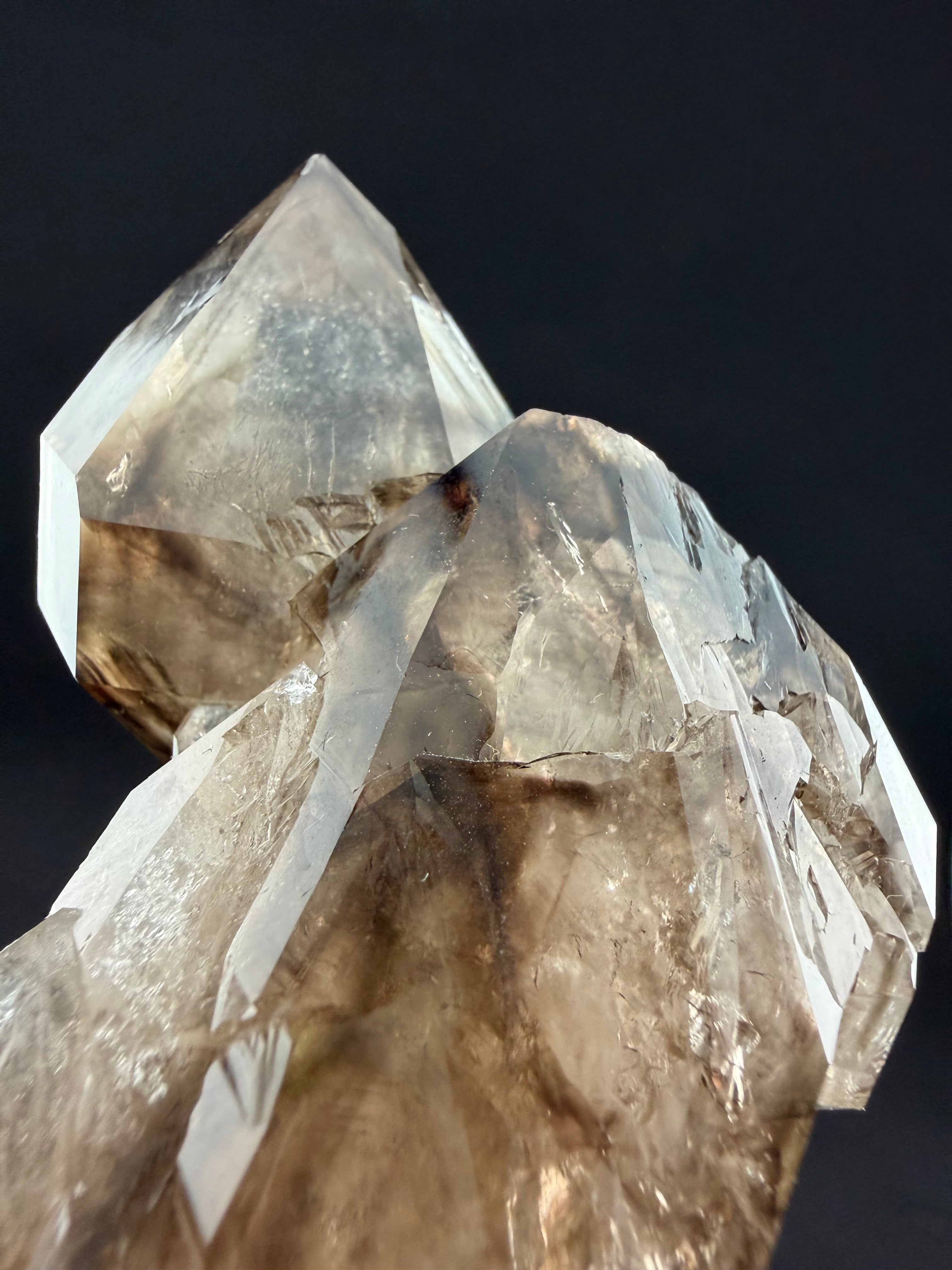 Smoky Elestial Quartz, Minas Gerais, Brazil