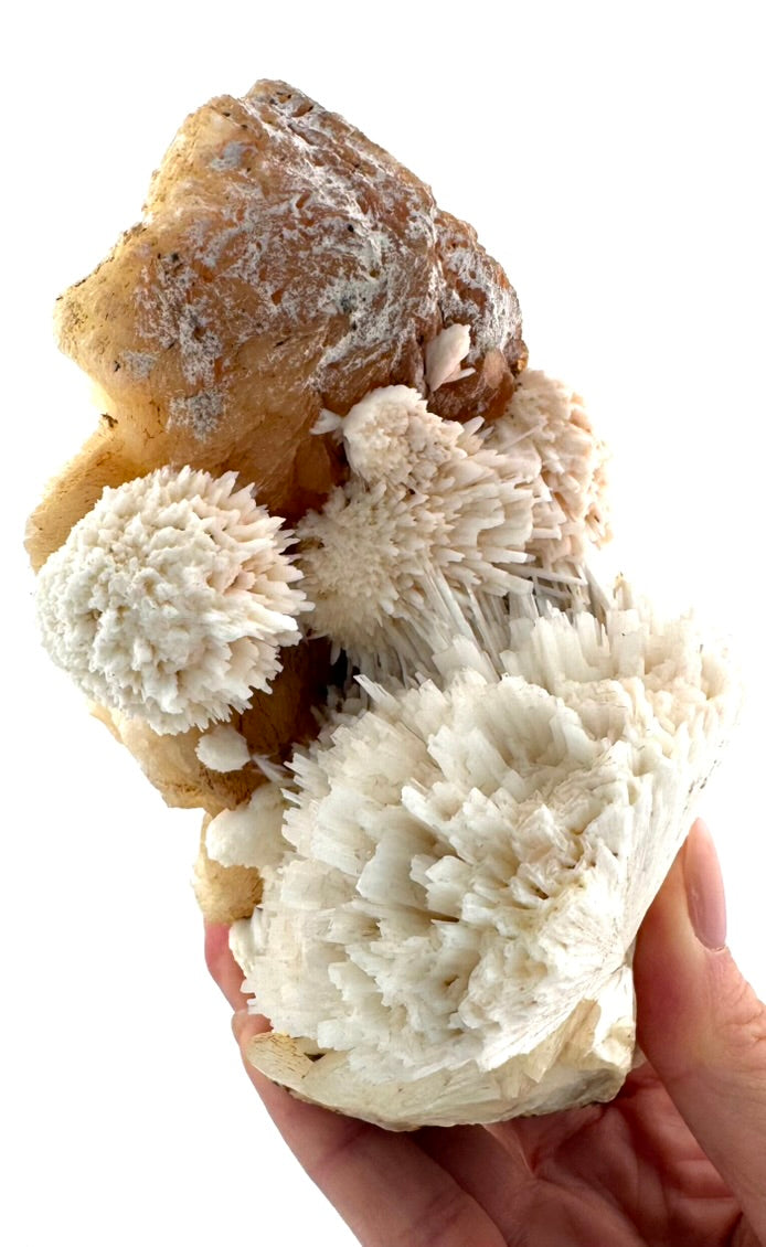 Scolecite with Peachy Stilbite