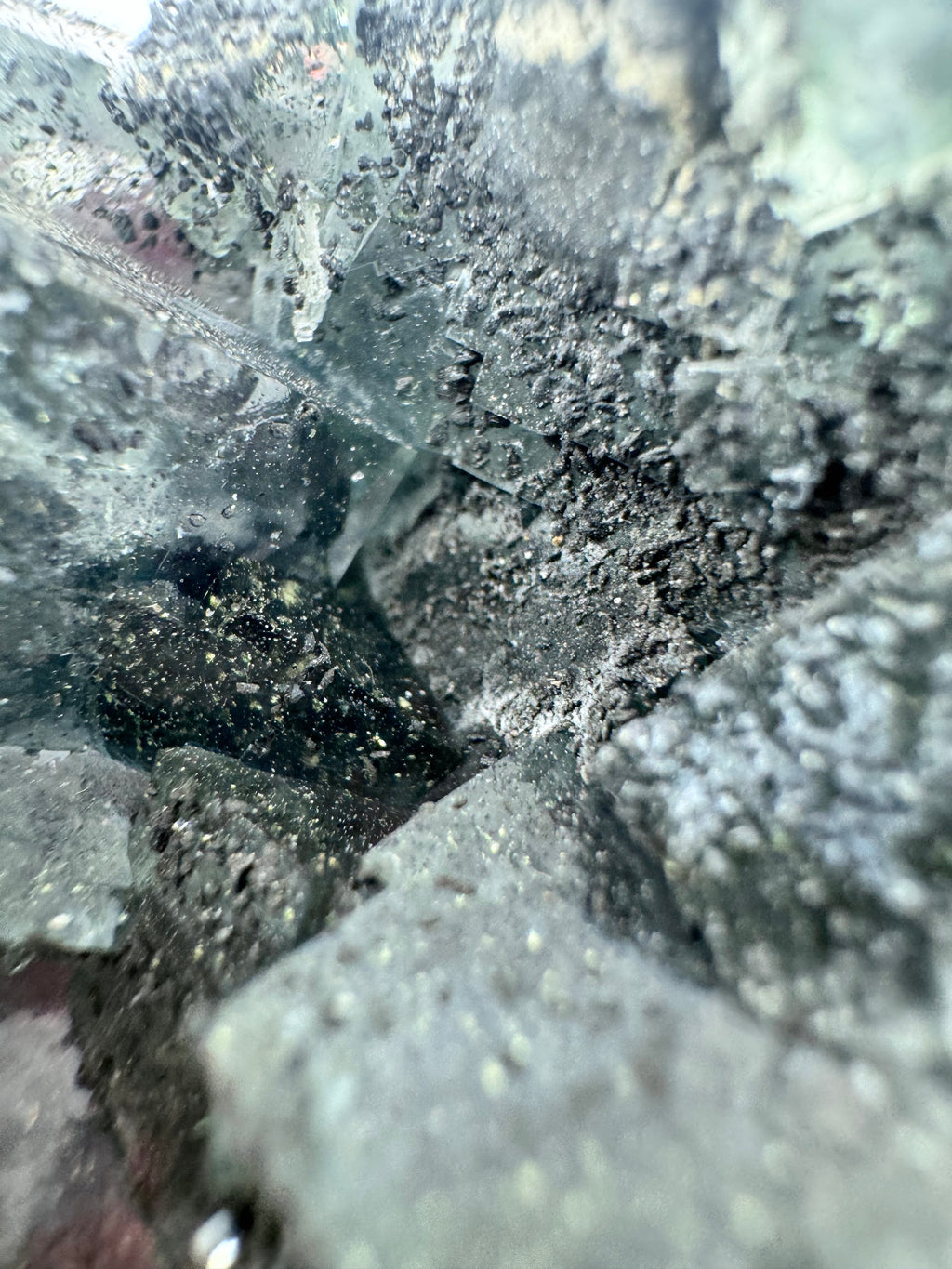 Golden Rutile Fluorite with Pyrite from Inner Mongolia