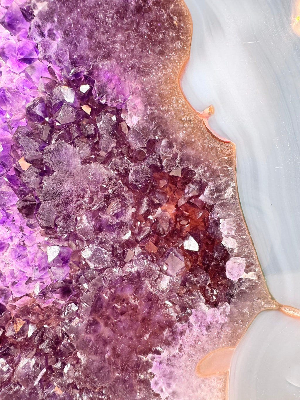 Amethyst Geode Slice from Brazil