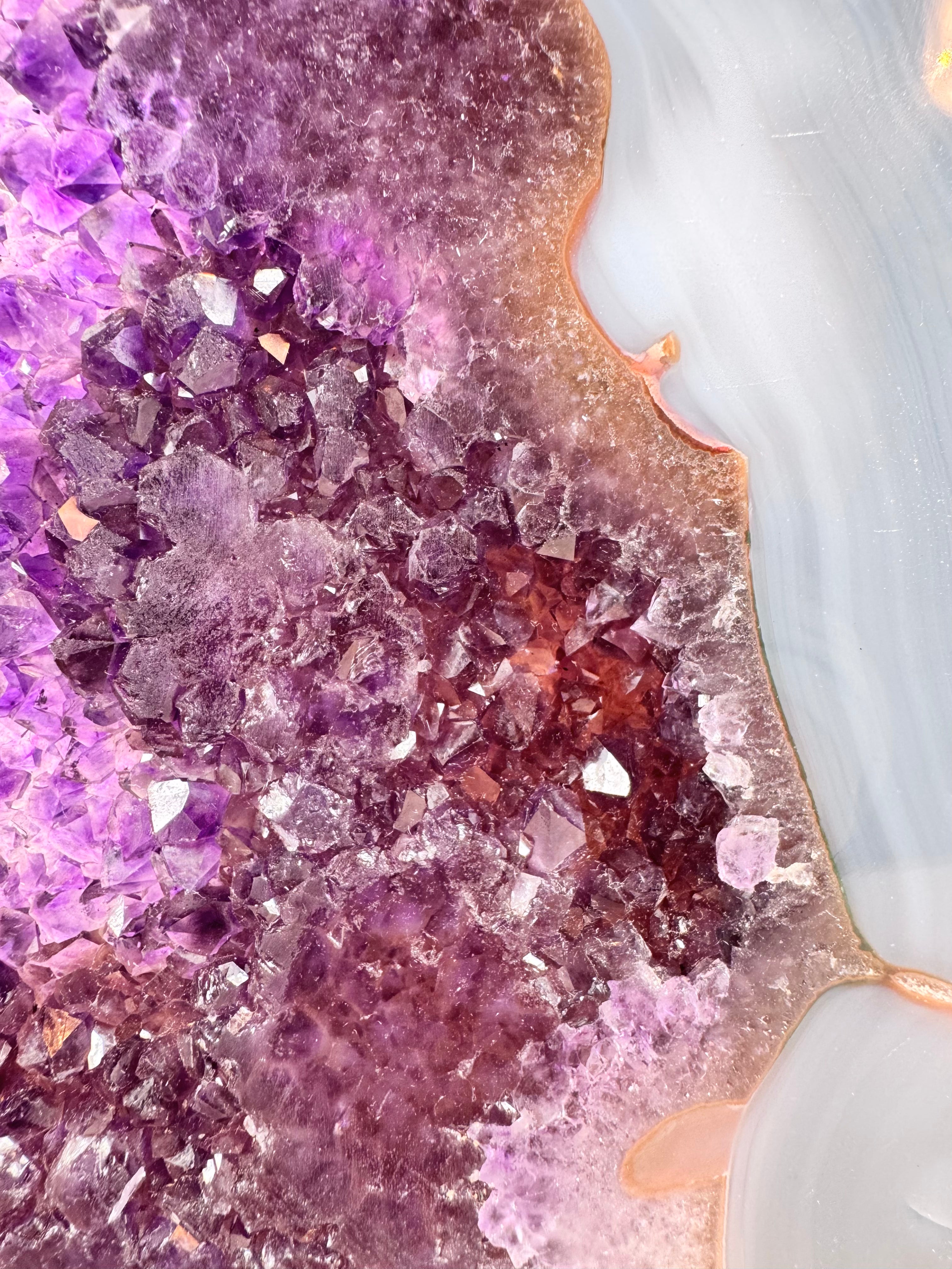 Amethyst Geode Slice from Brazil