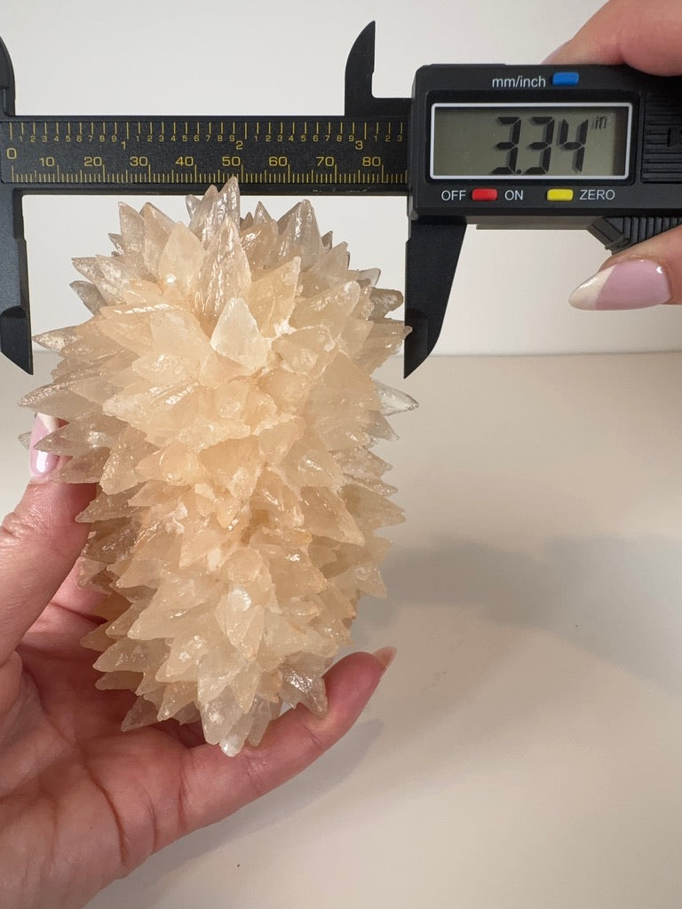 Pink Dogtooth Calcite Hedgehog