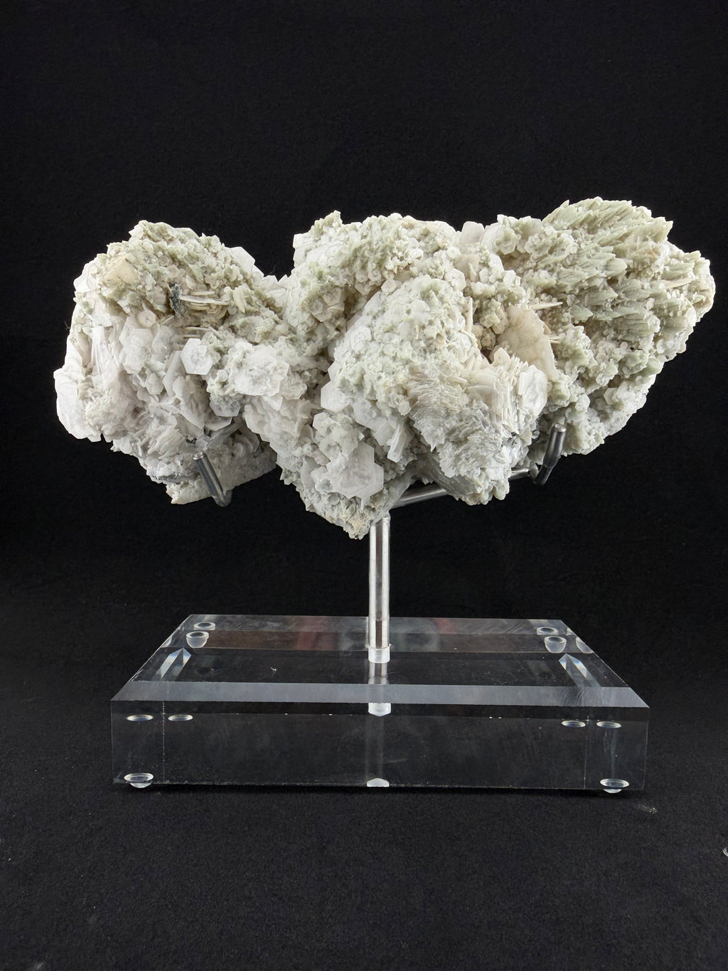 Green Feather and White Petal Calcite, Inner Mongolia