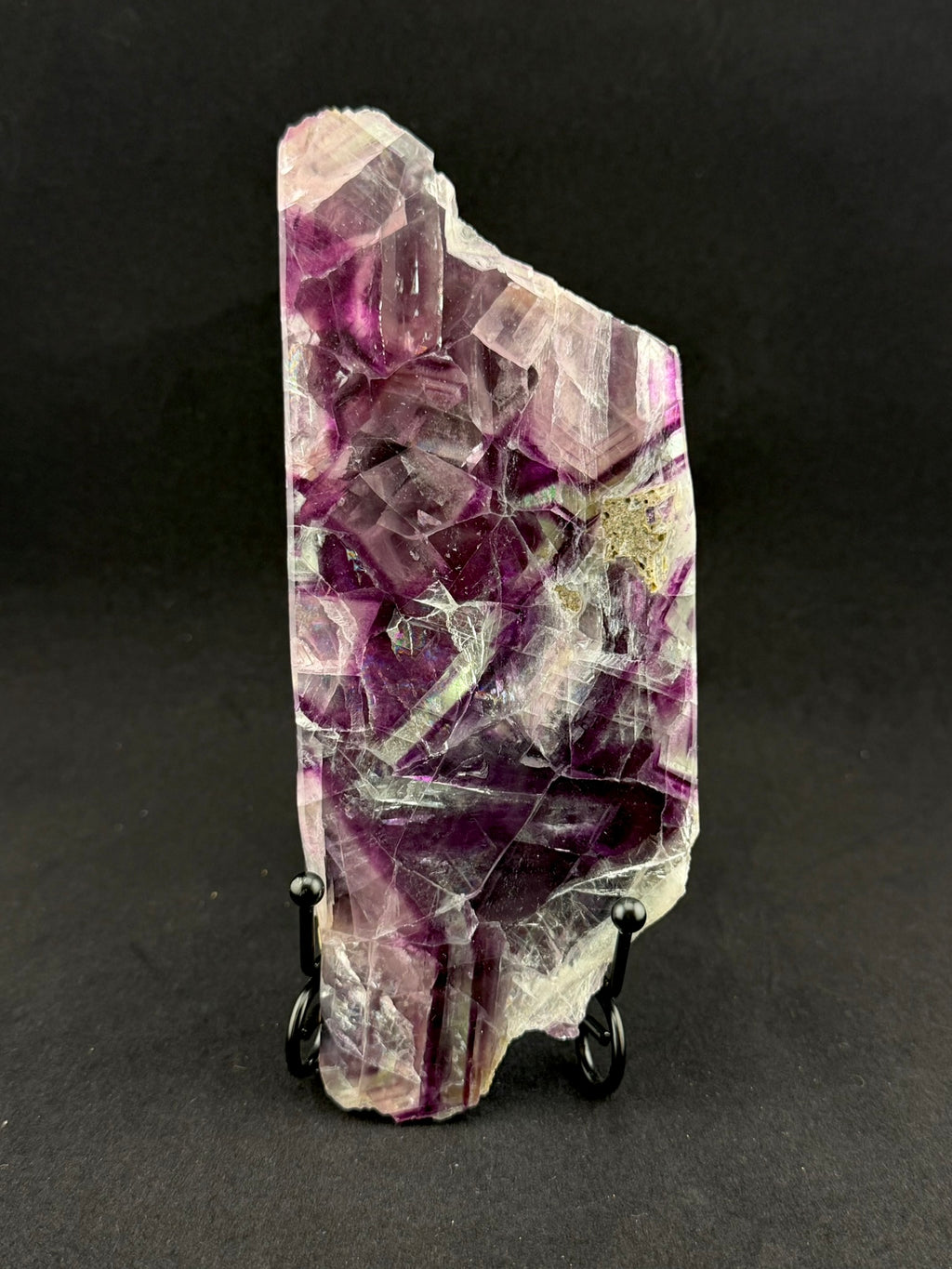 Rainbow Fluorite Slice, China