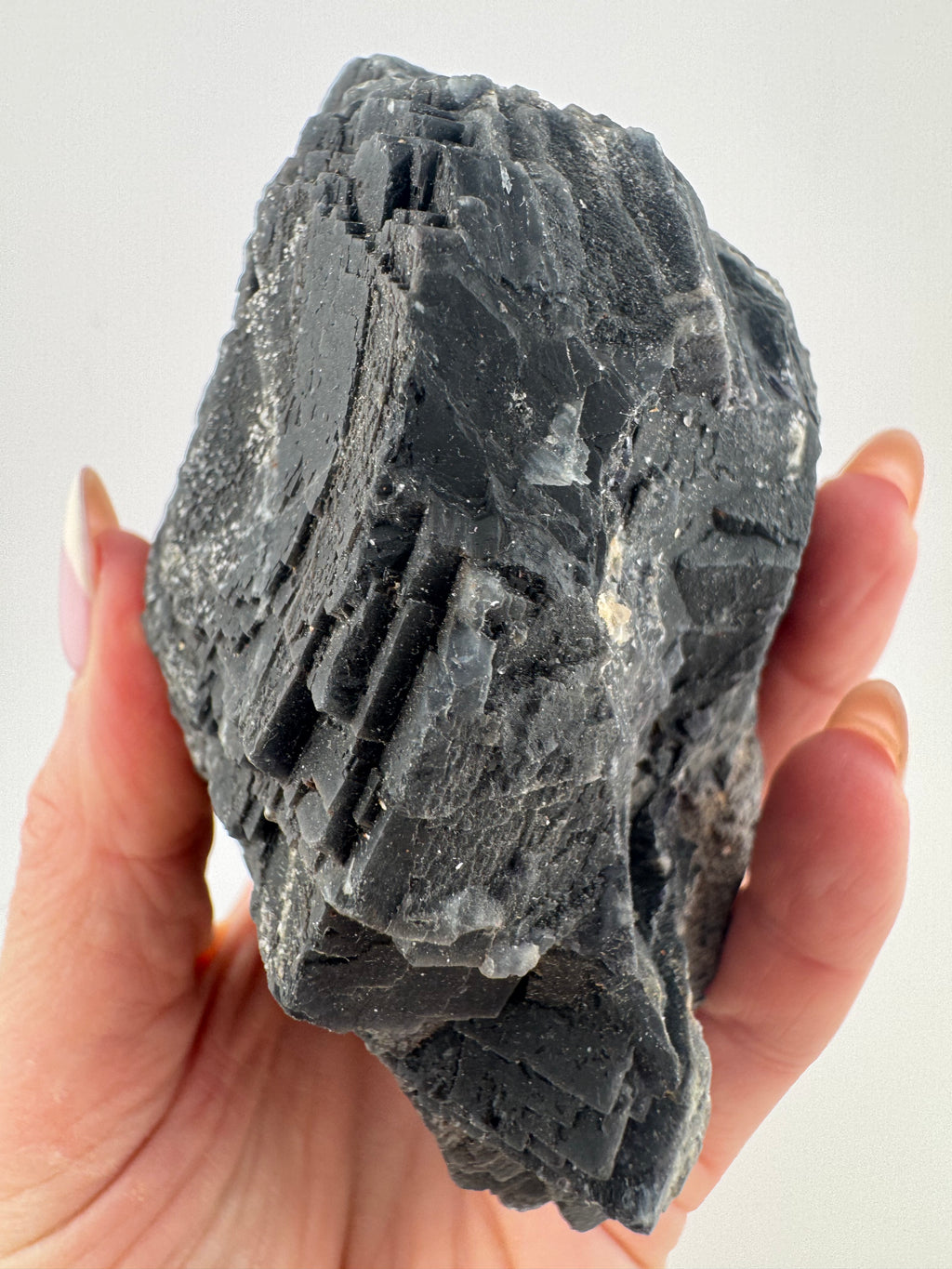 Black Rose Fluorite with Red UV Reaction, from Pakistan