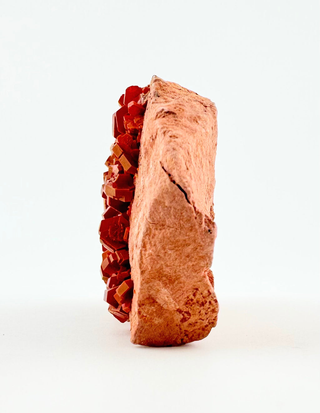 Vanadinite on Pink Sandstone